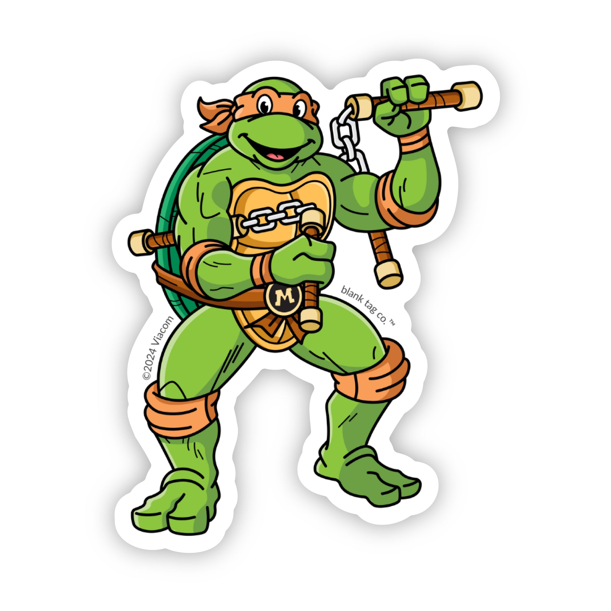  The Michelangelo TMNT Vinyl Sticker Decal、mySite、ghnorth