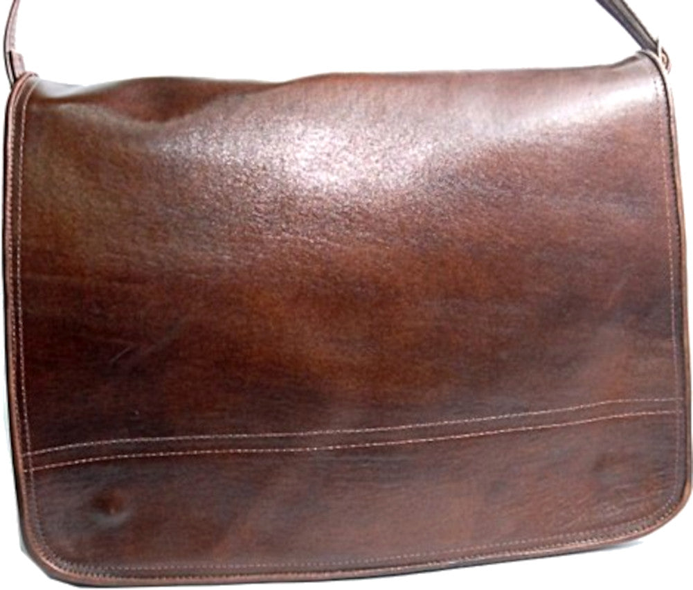  Holy Land Market Original Leather Business or Laptop Bag - (39x30x8 cm OR 15x12x3 inches)、mySite、elrpsem3k