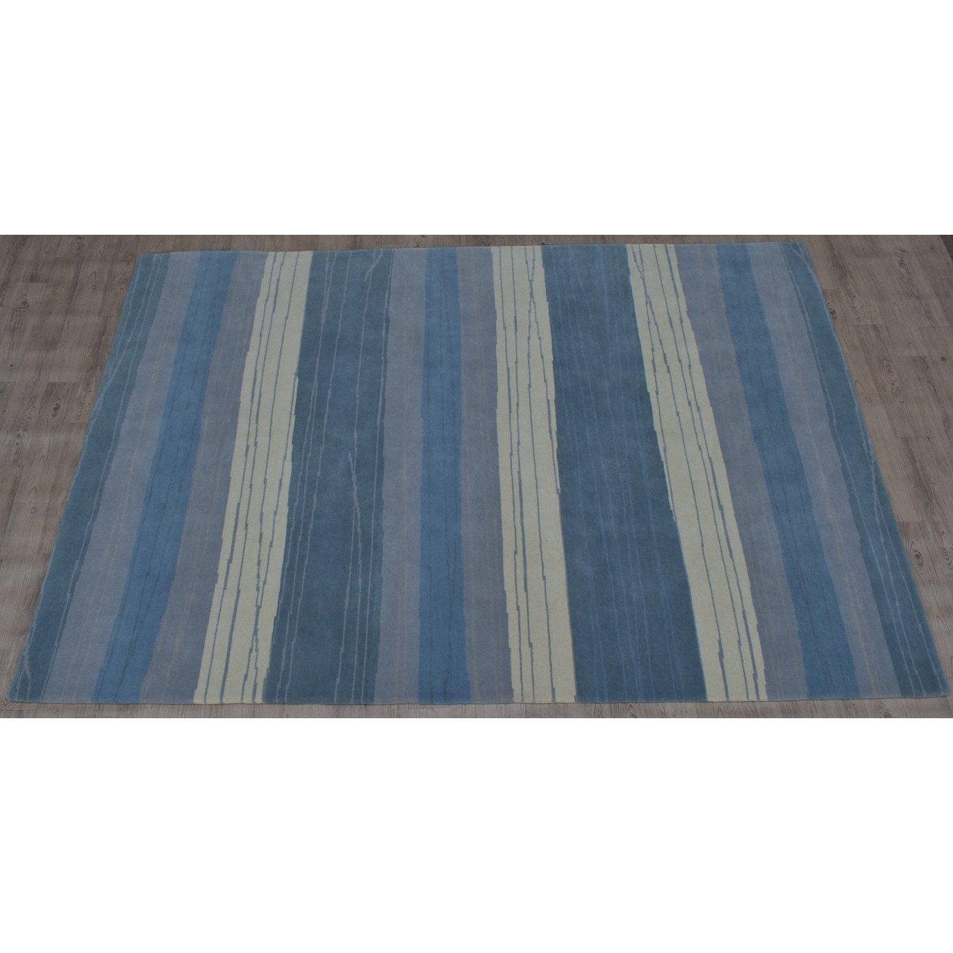 High Tide Blue Wool Handknotted Rug、mySite、gigharbornorthrealestate