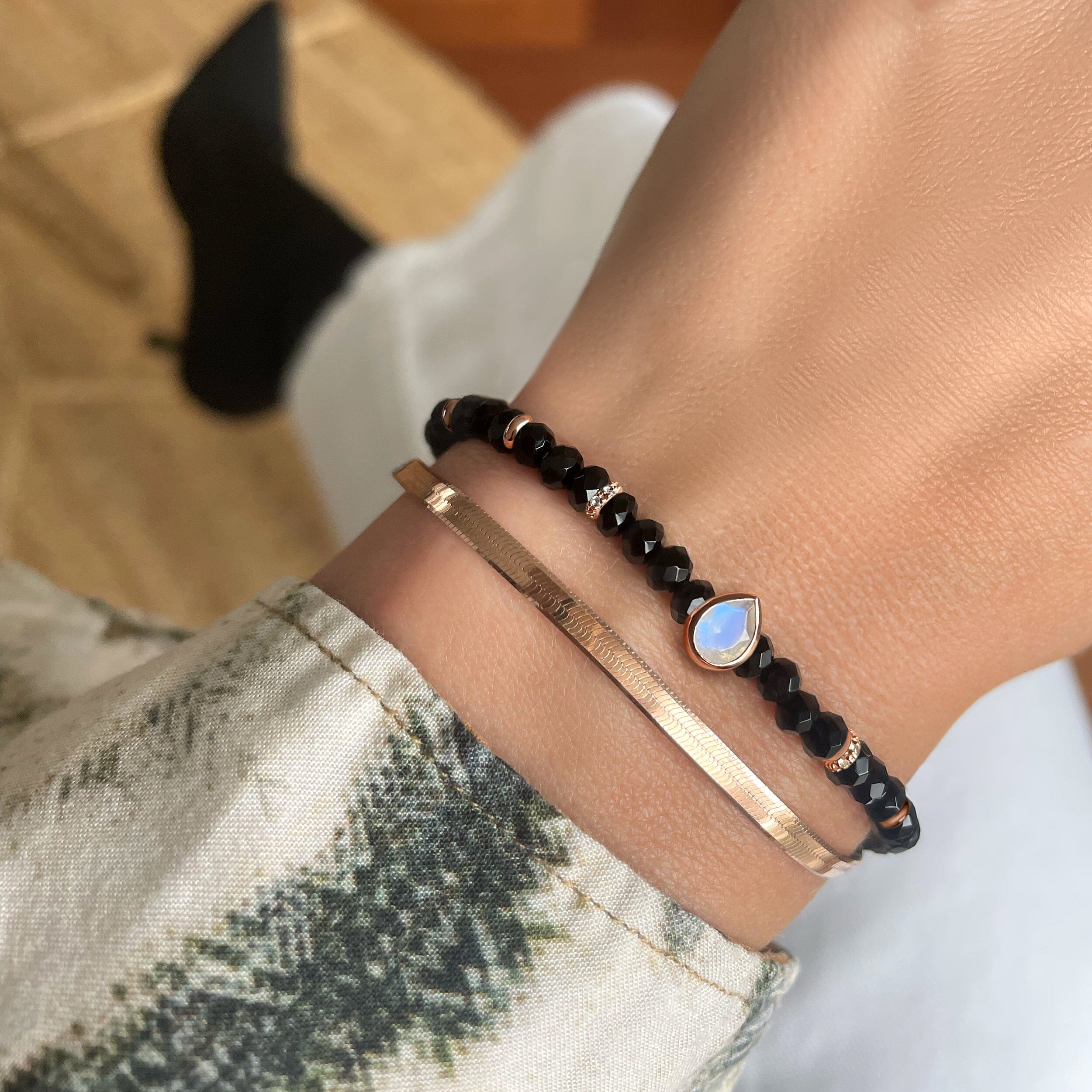 Black Obsidian Free Spirit Bracelet Stack、mySite、hinf8tx79
