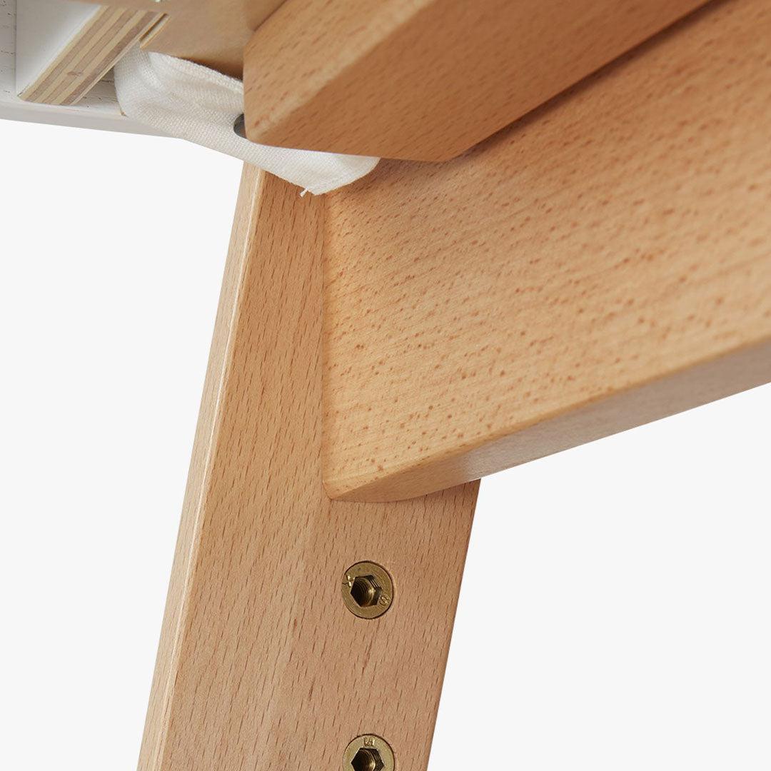  Gaia Baby Hera Cot Bed + Bedside Crib Two Piece Bundle - Scandi-White + Natural、mySite、merchandisen