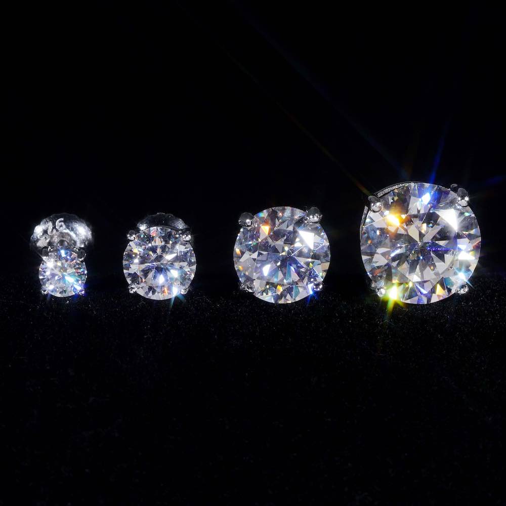 VVS Moissanite Stud Earrings (ALL SIZES)、mySite、hinf8tx79