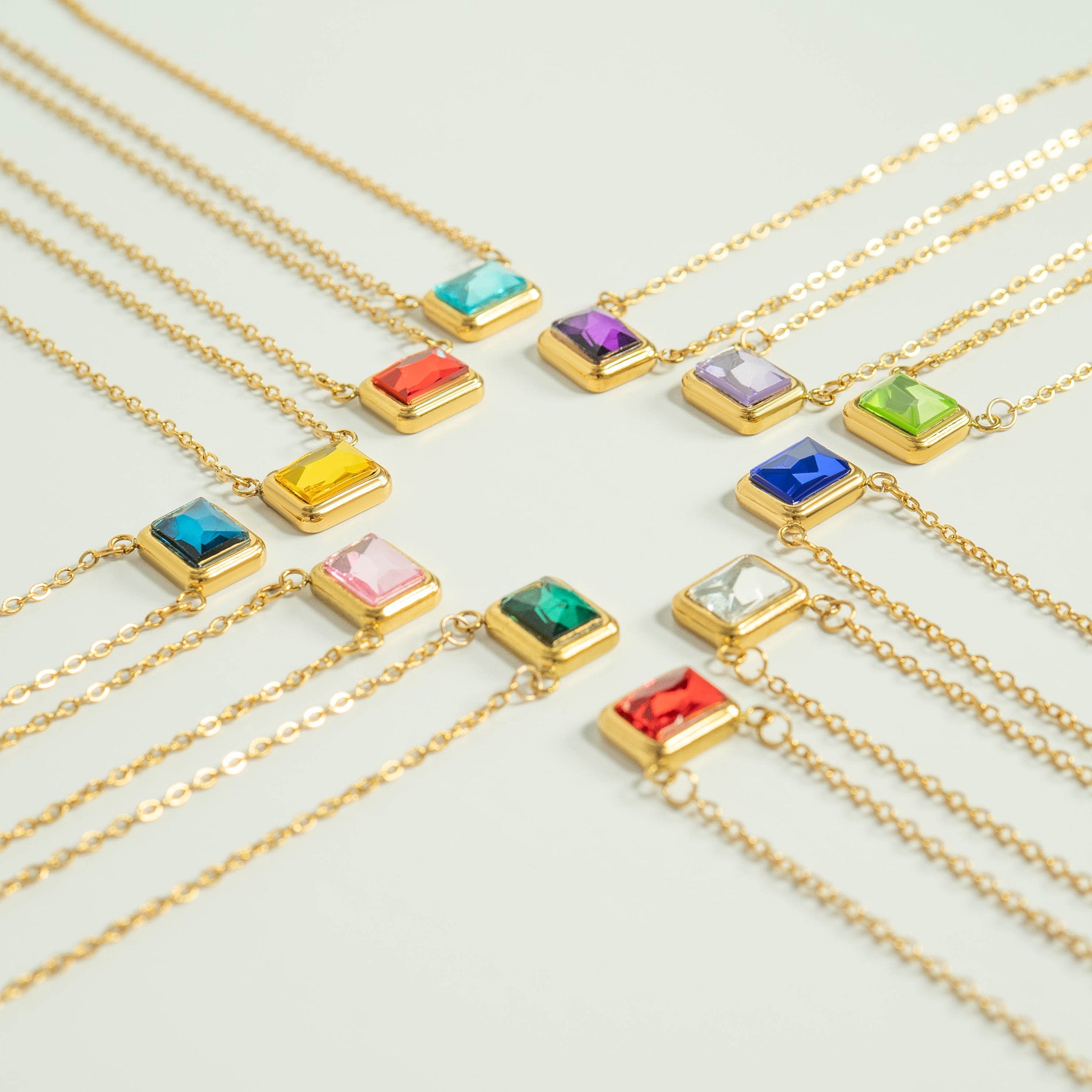 18K Gold PVD Stainless Steel Loop Connector Chain Necklace / CHN9964、mySite、dreamappss