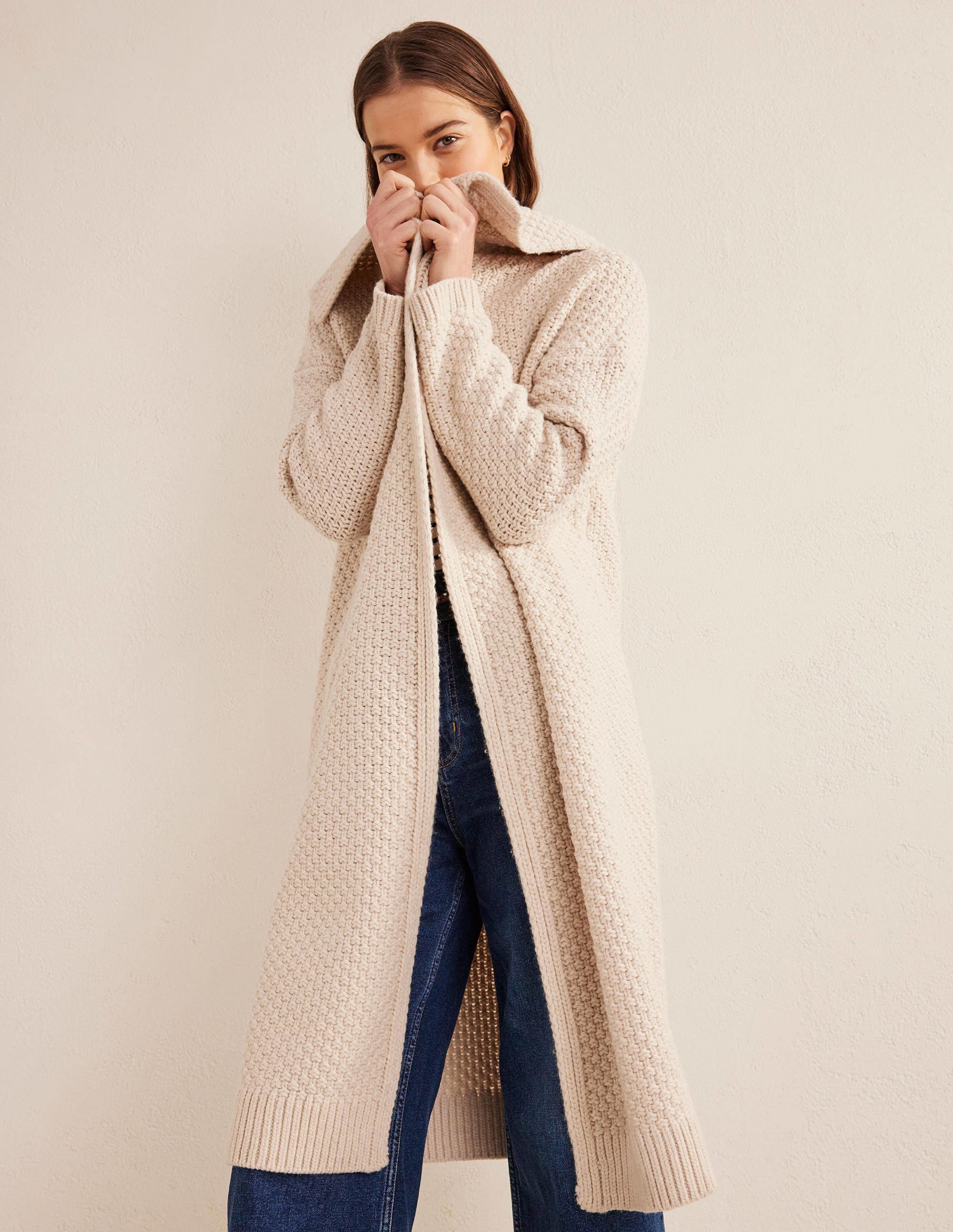  Textured Chunky Wool Coatigan-Shearling、mySite、ashleygrahame
