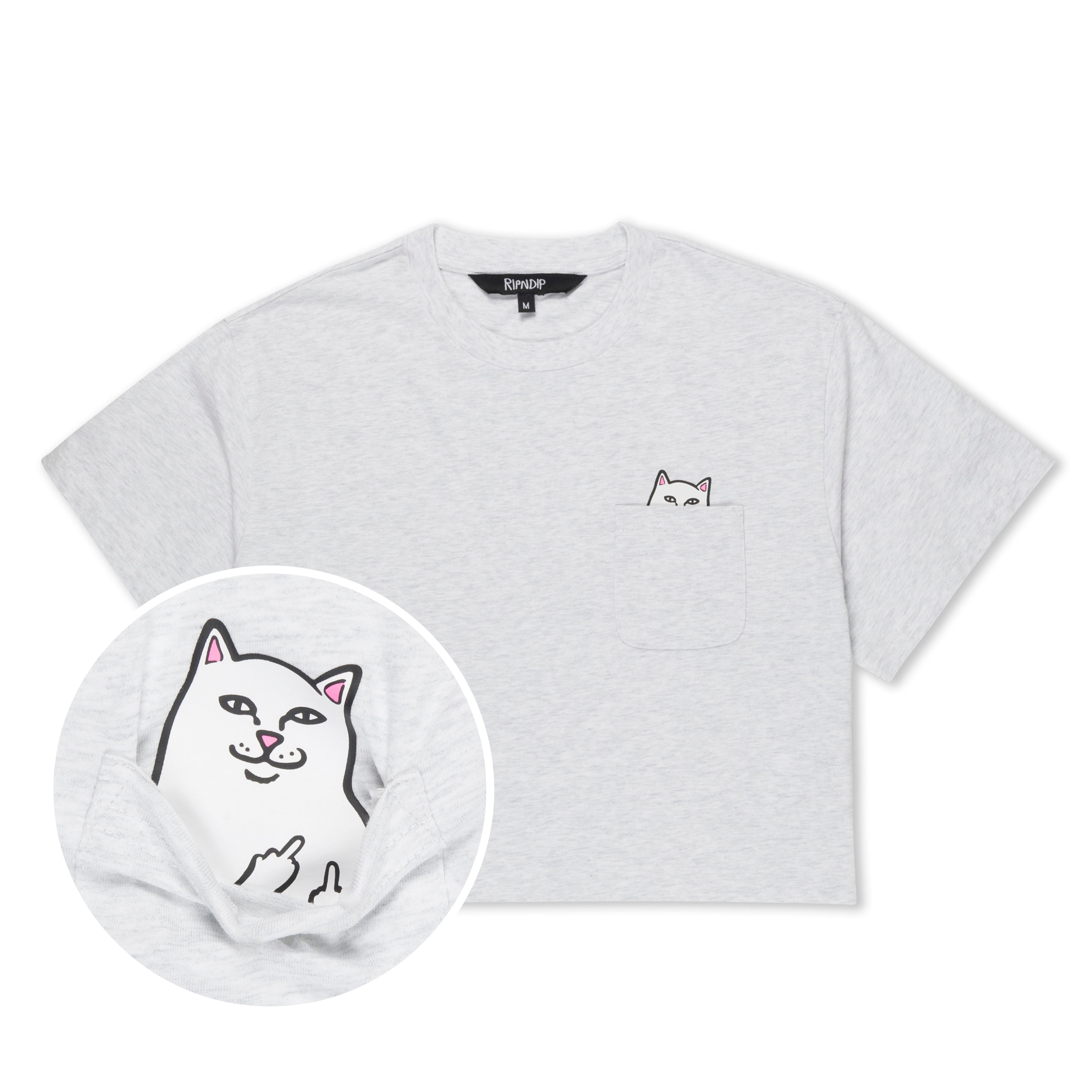  Lord Nermal Cropped Baby Pocket Tee (Ash Heather)、mySite、merchandisen