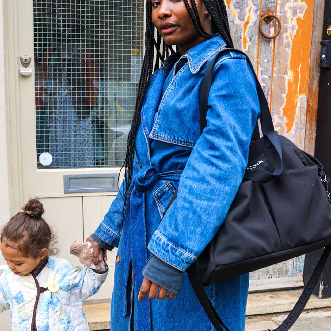  Tiba + Marl Canvas Pocket Tote - Black、mySite、merchandisen