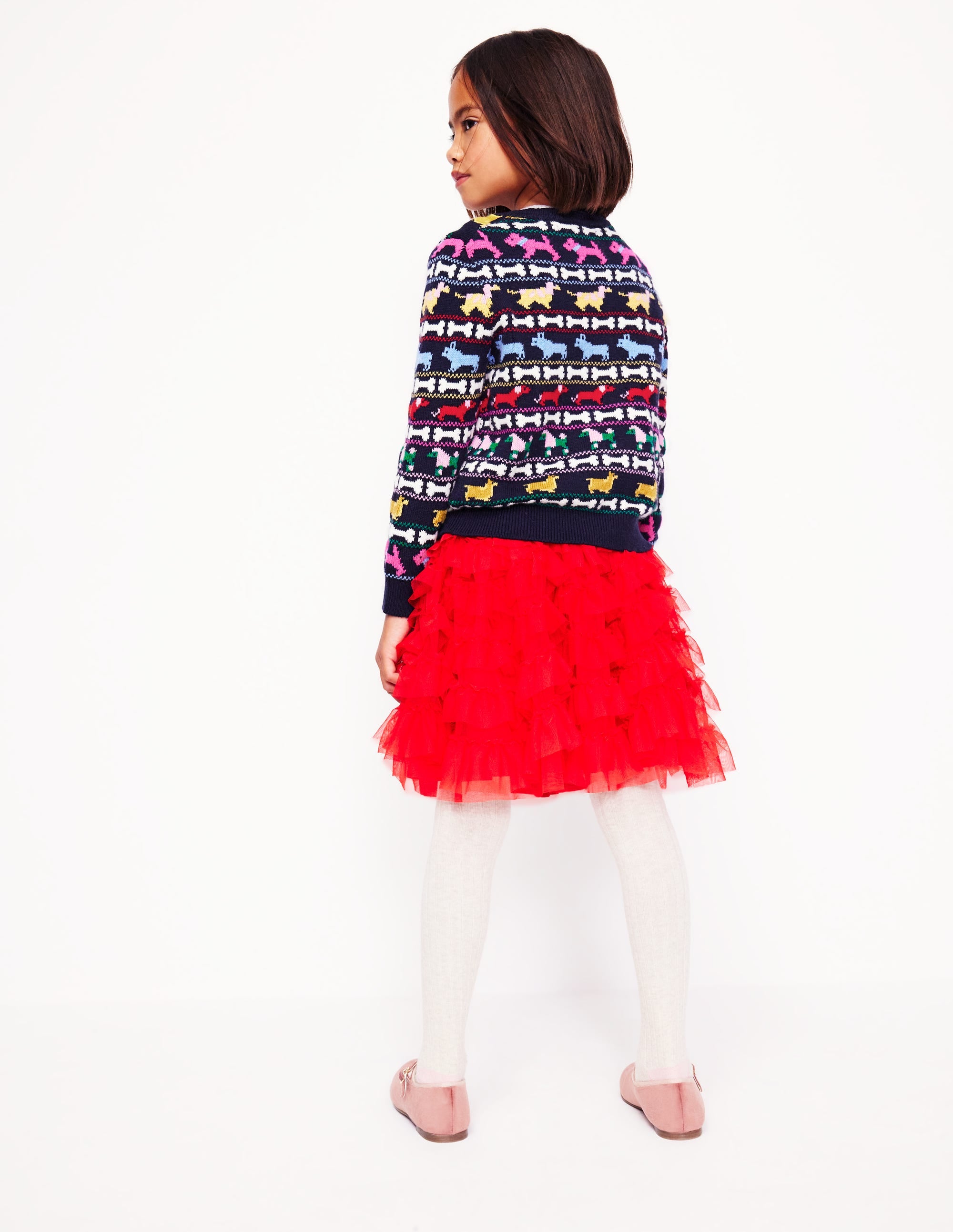  Edie Fair Isle Cardigan-Navy Multi Dogs、mySite、ashleygrahame
