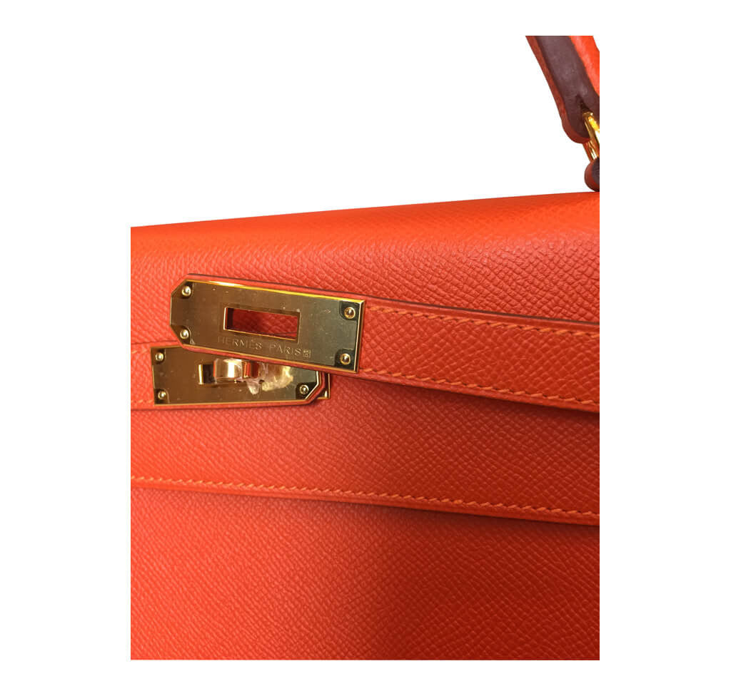 Hermès Sellier 32 Kelly Feu Epsom Bag GHW、mySite、garminoutage.com