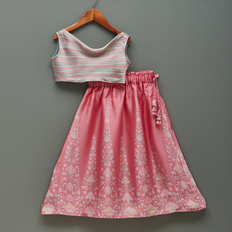 Silk Lehenga Set | Printed | Multicolour、mySite、camillekostekn