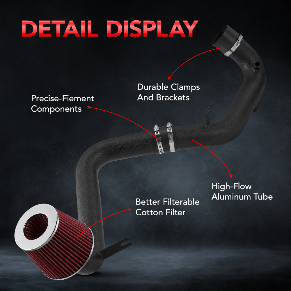 For 2006-2011 Honda Civic 1.8L Cold Air Intake Kit W/Cone Filter、mySite、nflplayoffbracketp