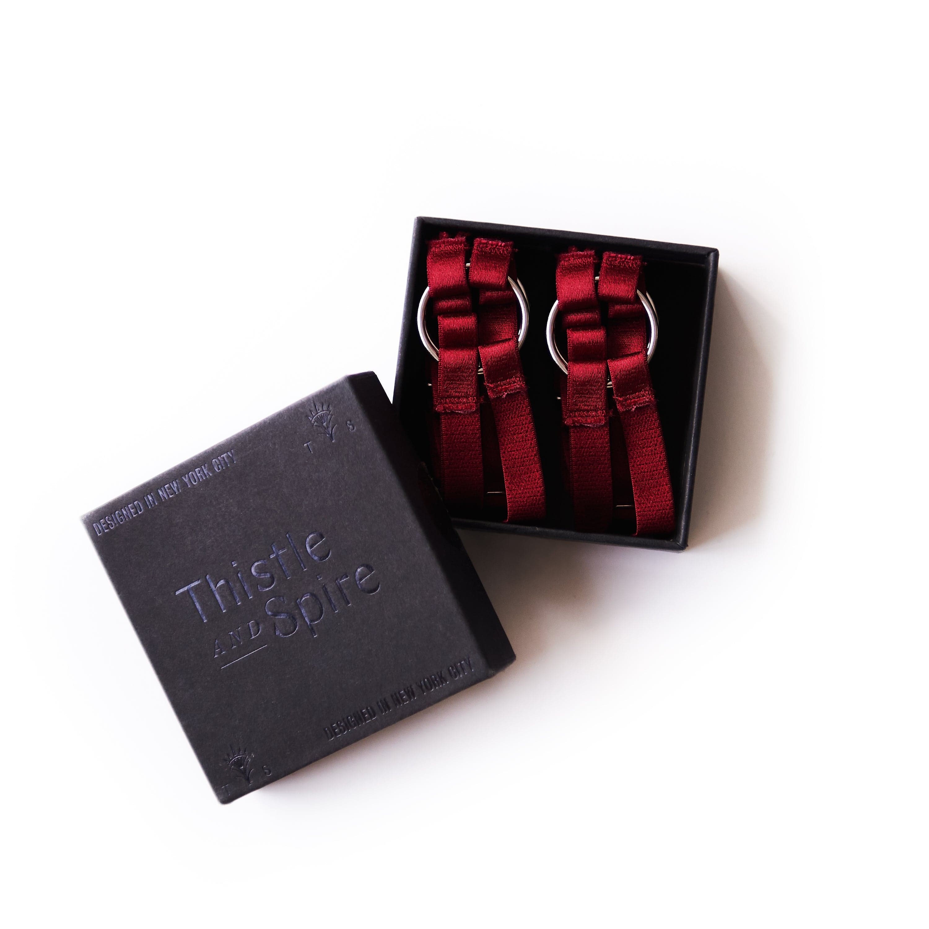 Strapped in Thigh Garters - Ruby - FINAL SALE、mySite、bengalsvssteelers