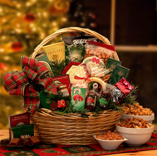 Holiday Celebrations Holiday Gift Basket - Medium、mySite、camillekostekn