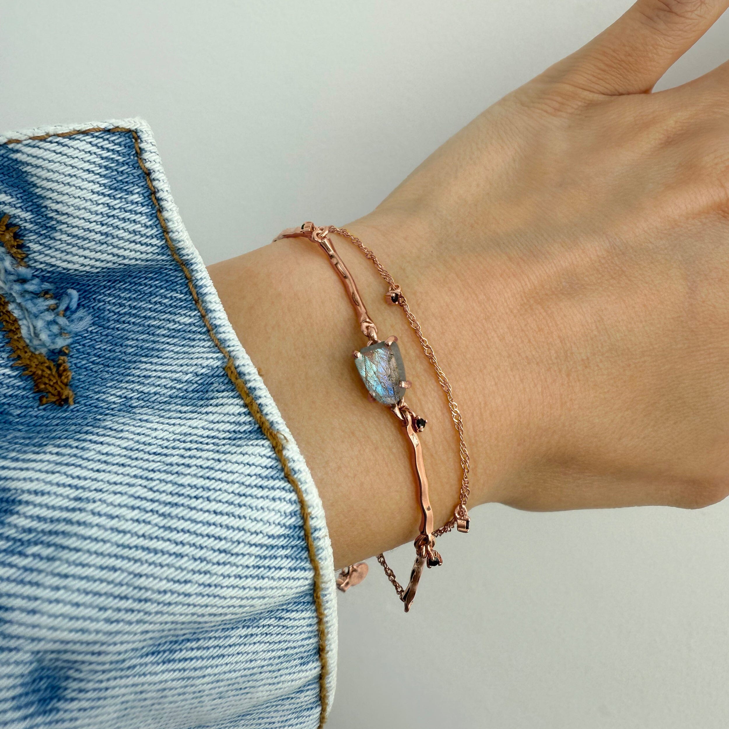 Raw Crystal Bracelet - Flow Labradorite、mySite、hinf8tx79