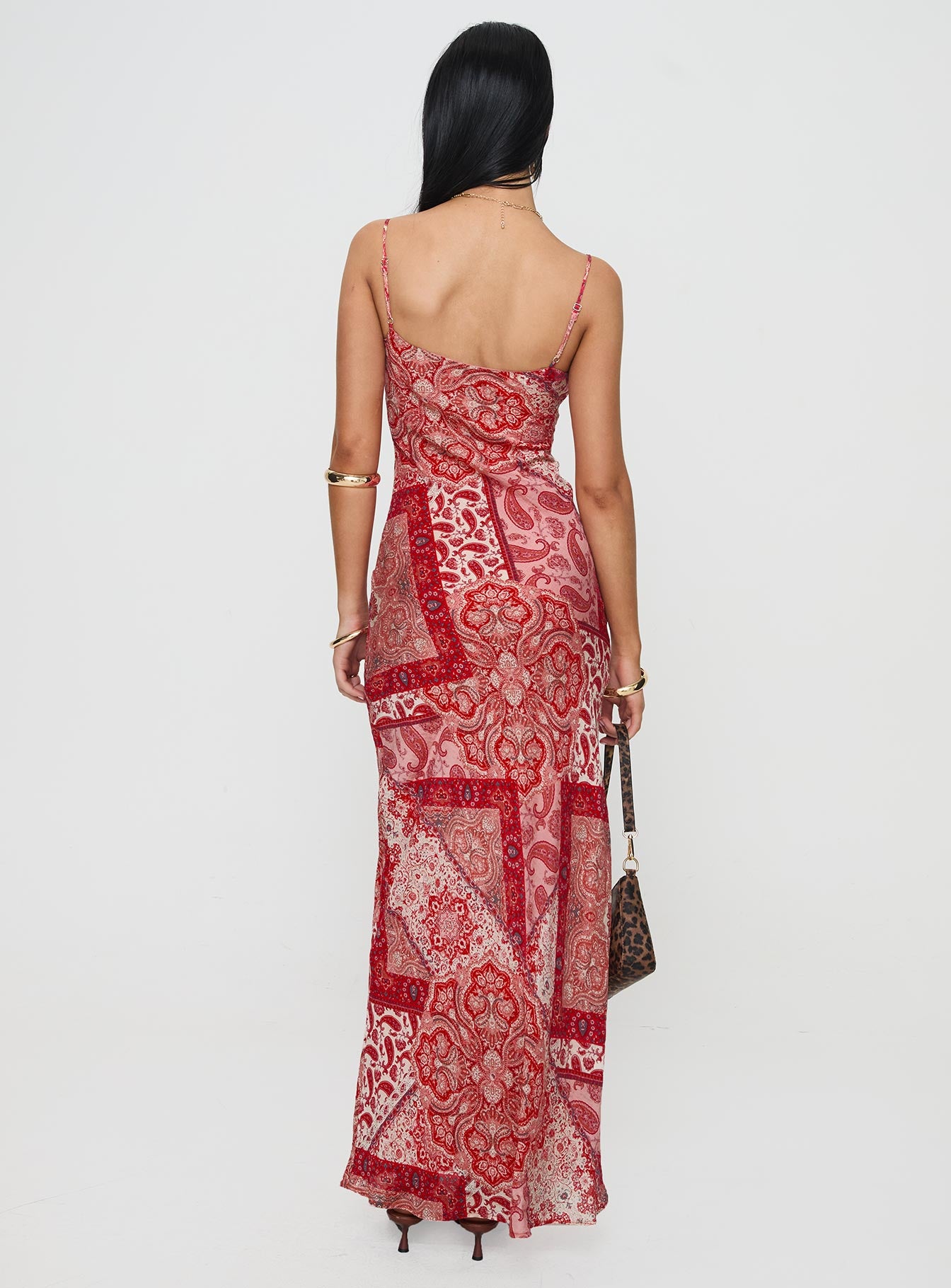 Sugar Plum Maxi Dress Red Paisley、mySite、solidvoid