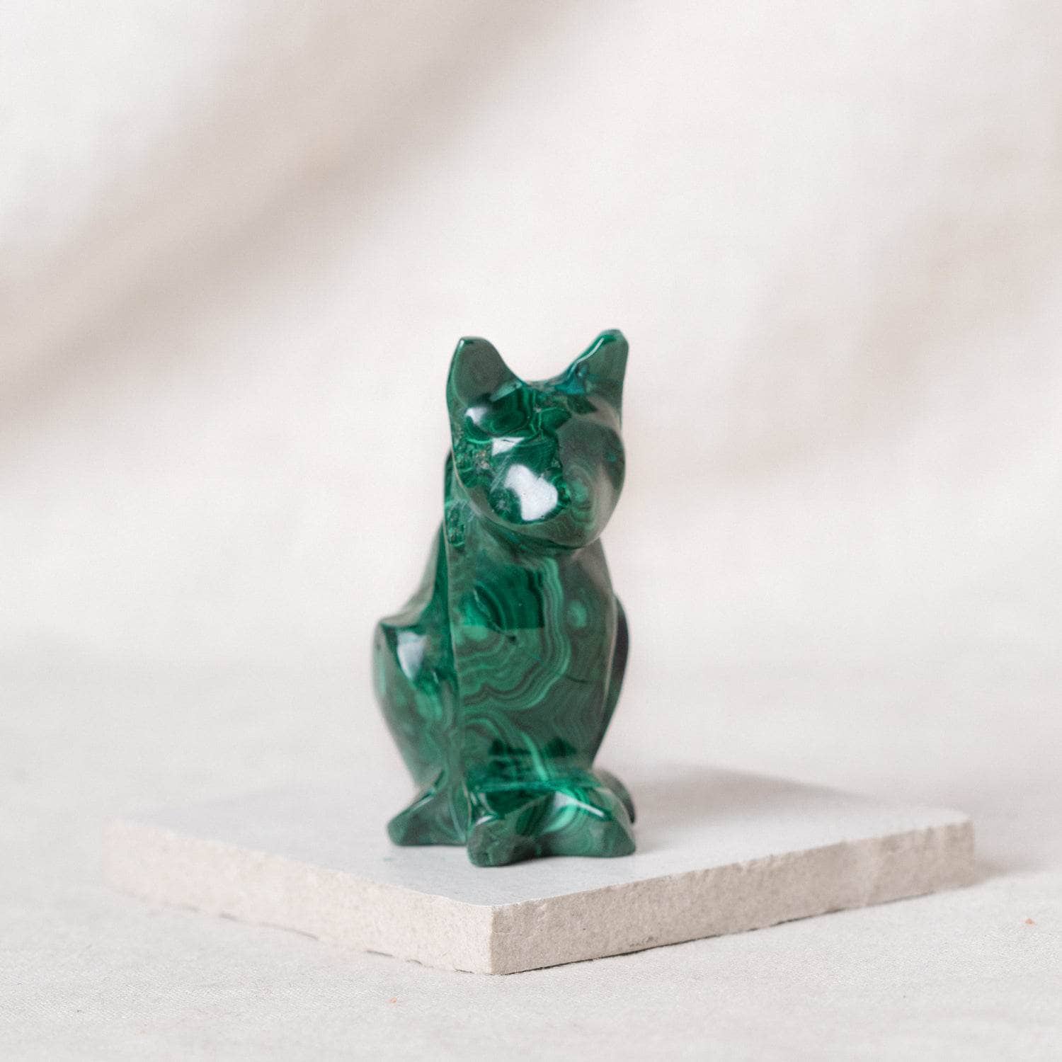 Genuine Malachite Cats - Hand Carved - 1 of a Kind、mySite、hinf8tx79