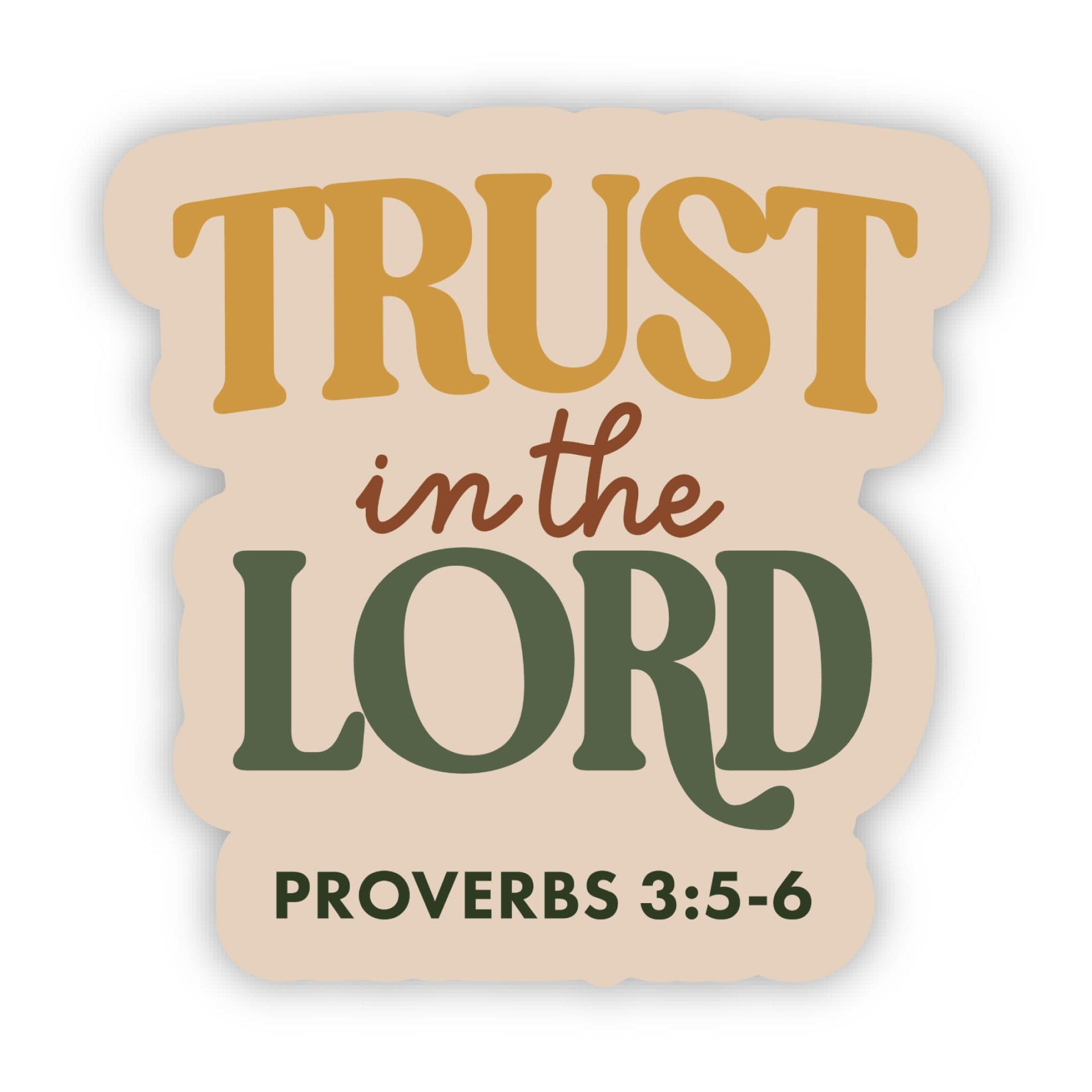  Trust in the Lord Faith Text Sticker、mySite、elrpsem3k