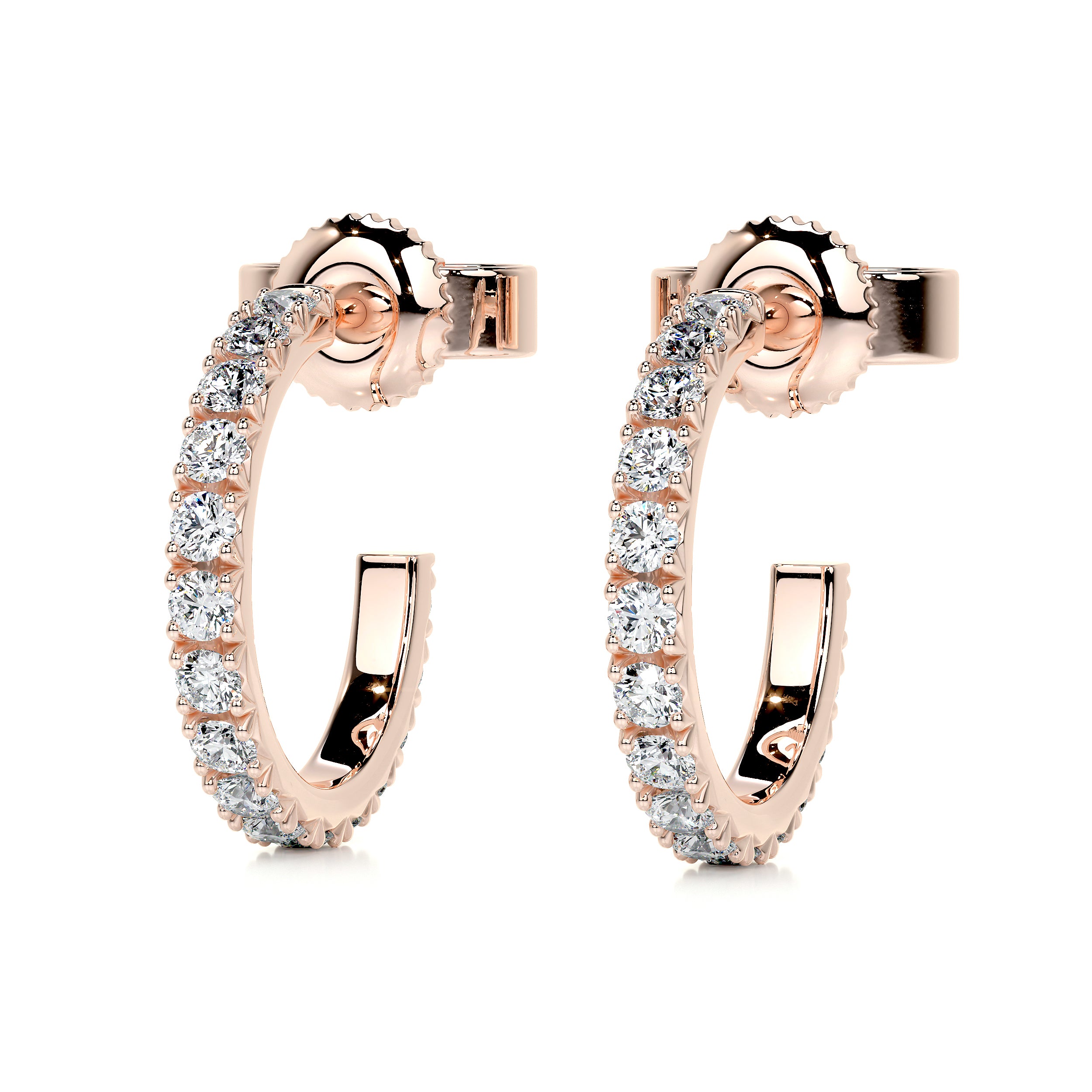 Nicole Diamond Earrings (2.5 Carat) -14K Rose Gold、mySite、hinf8tx79