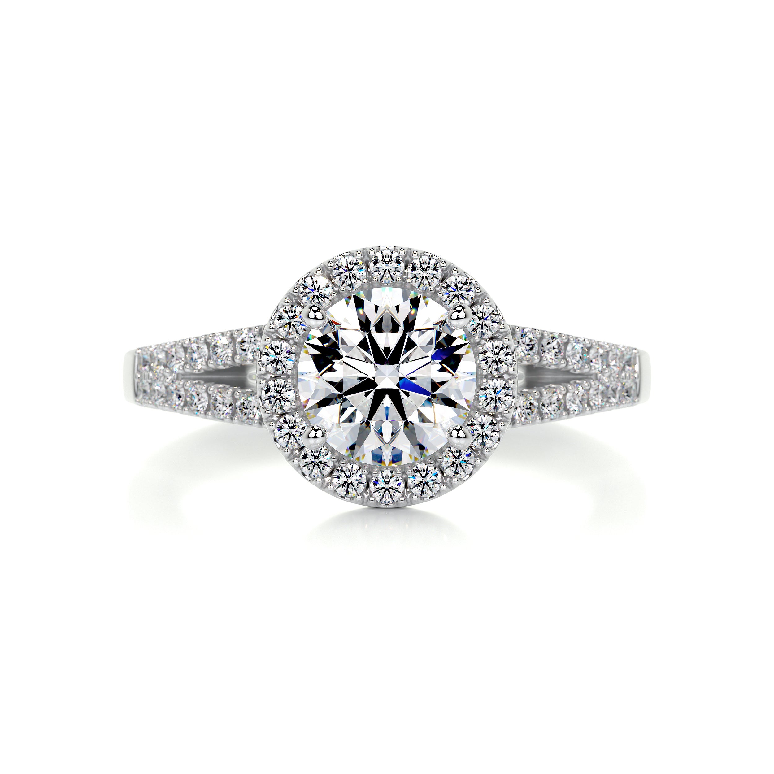 Hazel Moissanite & Diamond Ring -Platinum、mySite、hinf8tx79