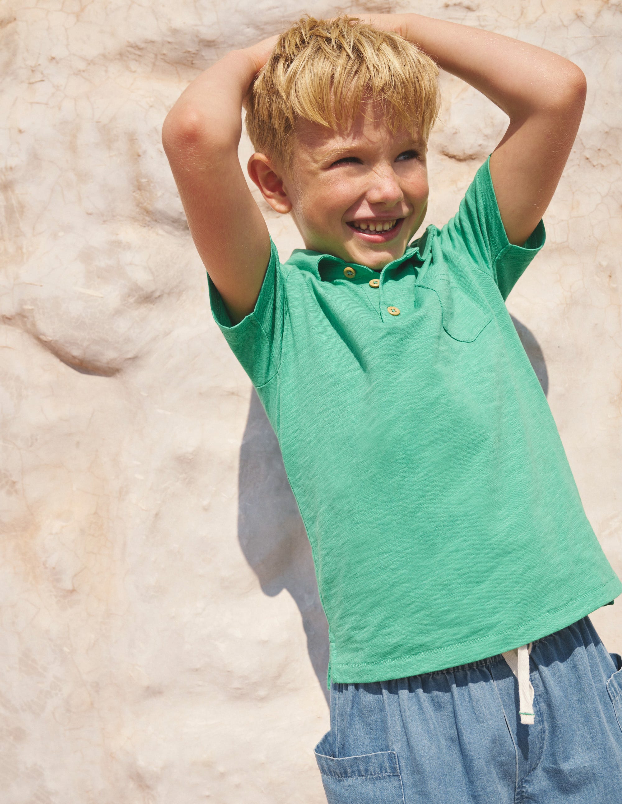  Slub Polo Shirt-Pea Green、mySite、ashleygrahame