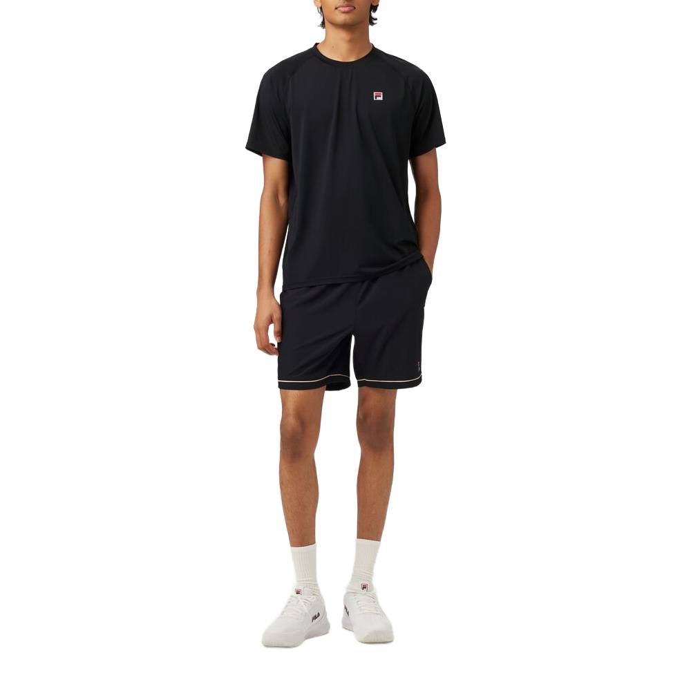 Fila Men's Short Sleeve Crewneck Top (Black)