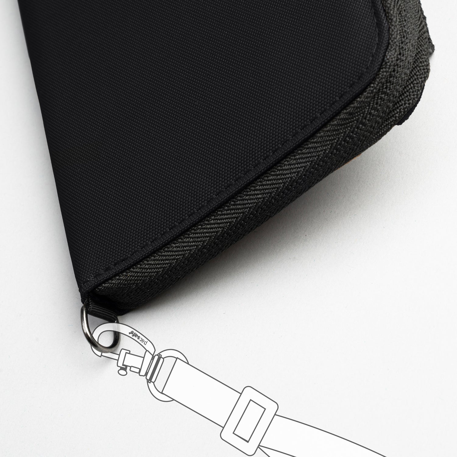Pacsafe® RFIDsafe™ RFID blocking zip around wallet、mySite、garagedoors4me