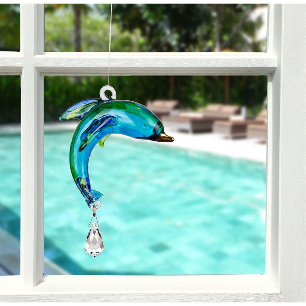 Dolphin, Seahorse or Coral Fish Sun catchers-Rainbow Makers! Hand Made with Swarovski Crystal、mySite、g9winljtr