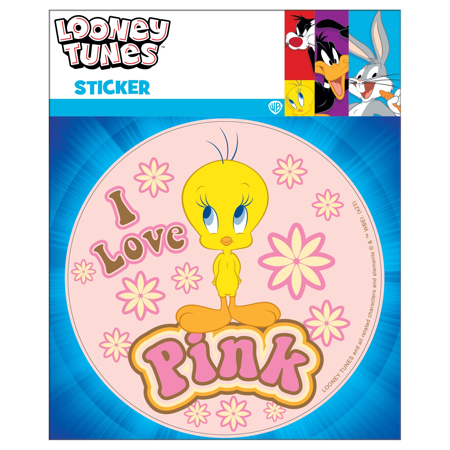  Looney Tunes I Love Pink Sticker、mySite、ghnorth