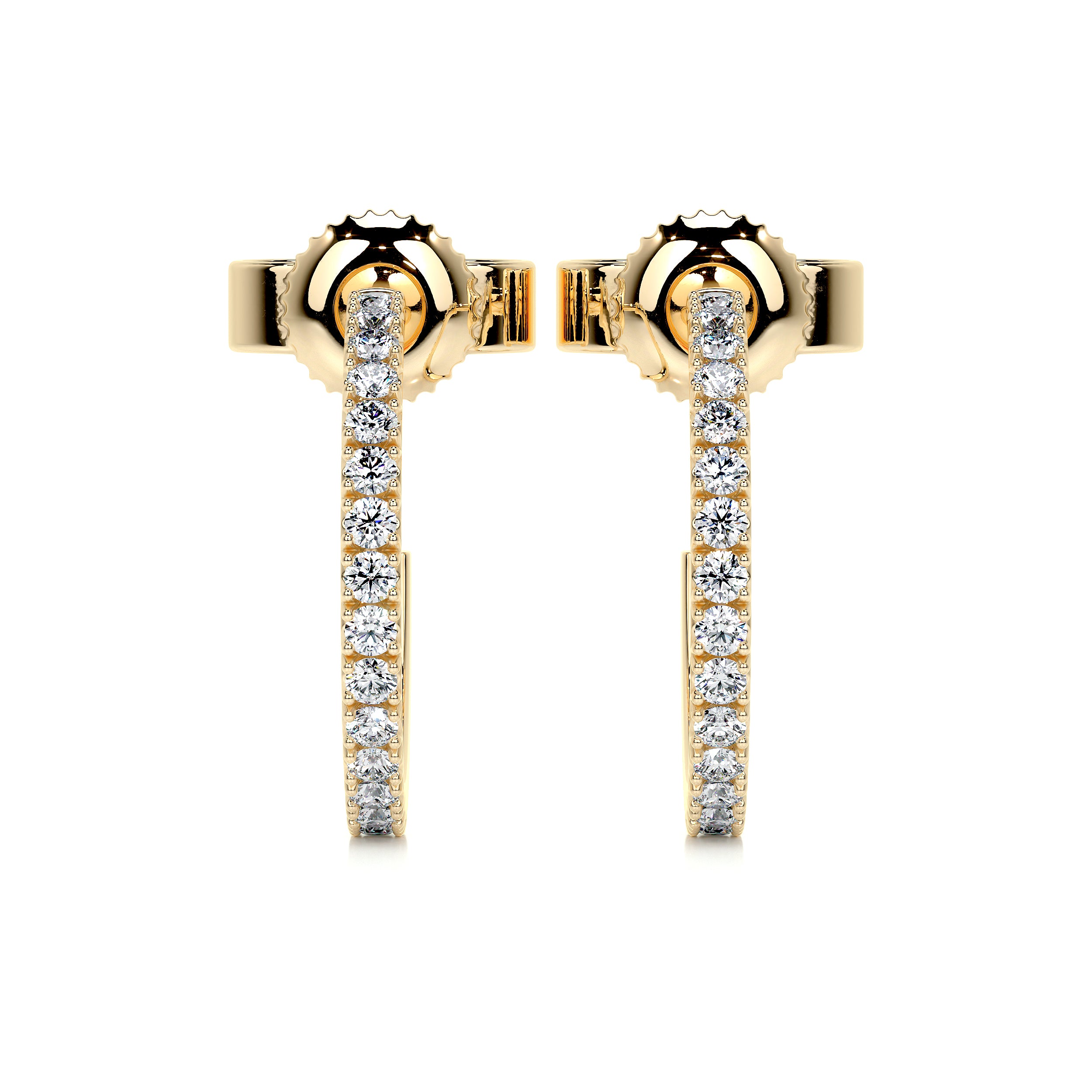 Nicole Diamond Earrings (0.50 Carat) -18K Yellow Gold、mySite、hinf8tx79
