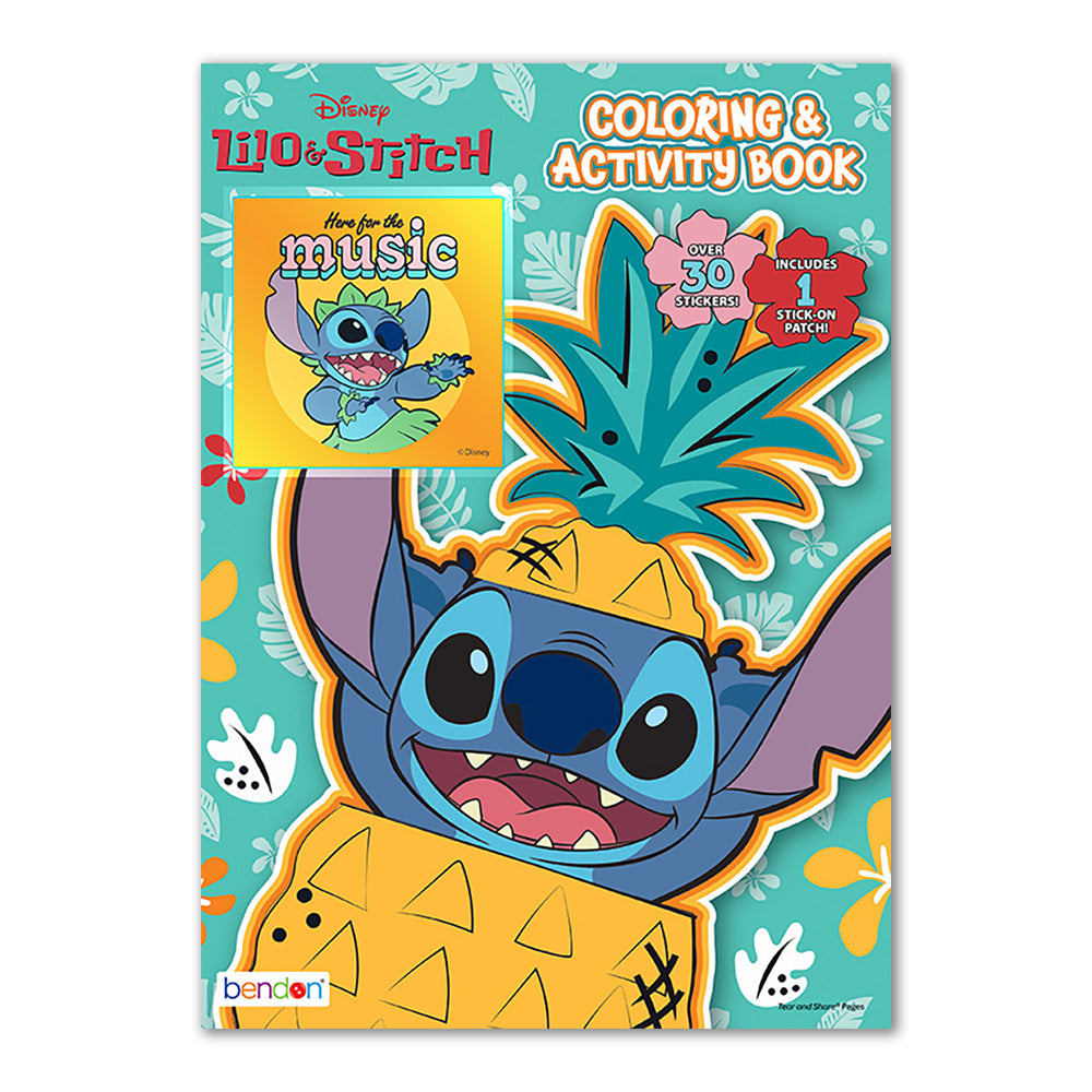  Disney Lilo & Stitch Coloring & Activity Book with Stickers & Patch、mySite、ghnorth