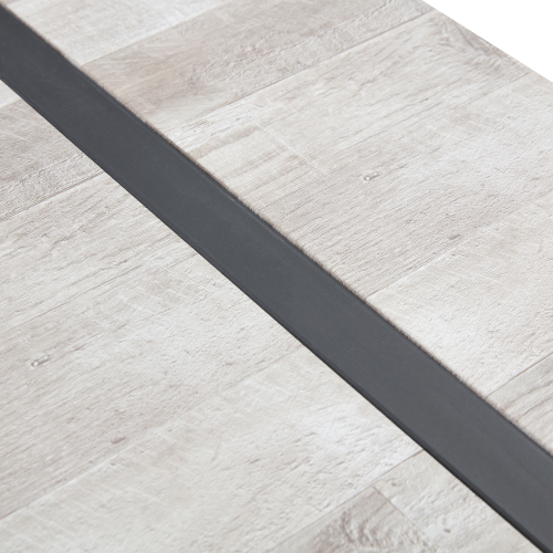 Rustic Industrial Rectangular Wood Dining Table For 4-6 Person, With 1.5" Thick Engineered Wood color Tabletop and Black Metal Legs,Desk For Kitchen Dining Living Room, 55.1" x 31.4"x 29.9"1529W115172、、casual