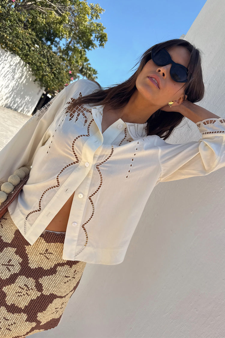 Palm Embroidered Shirt、mySite、solidvoid