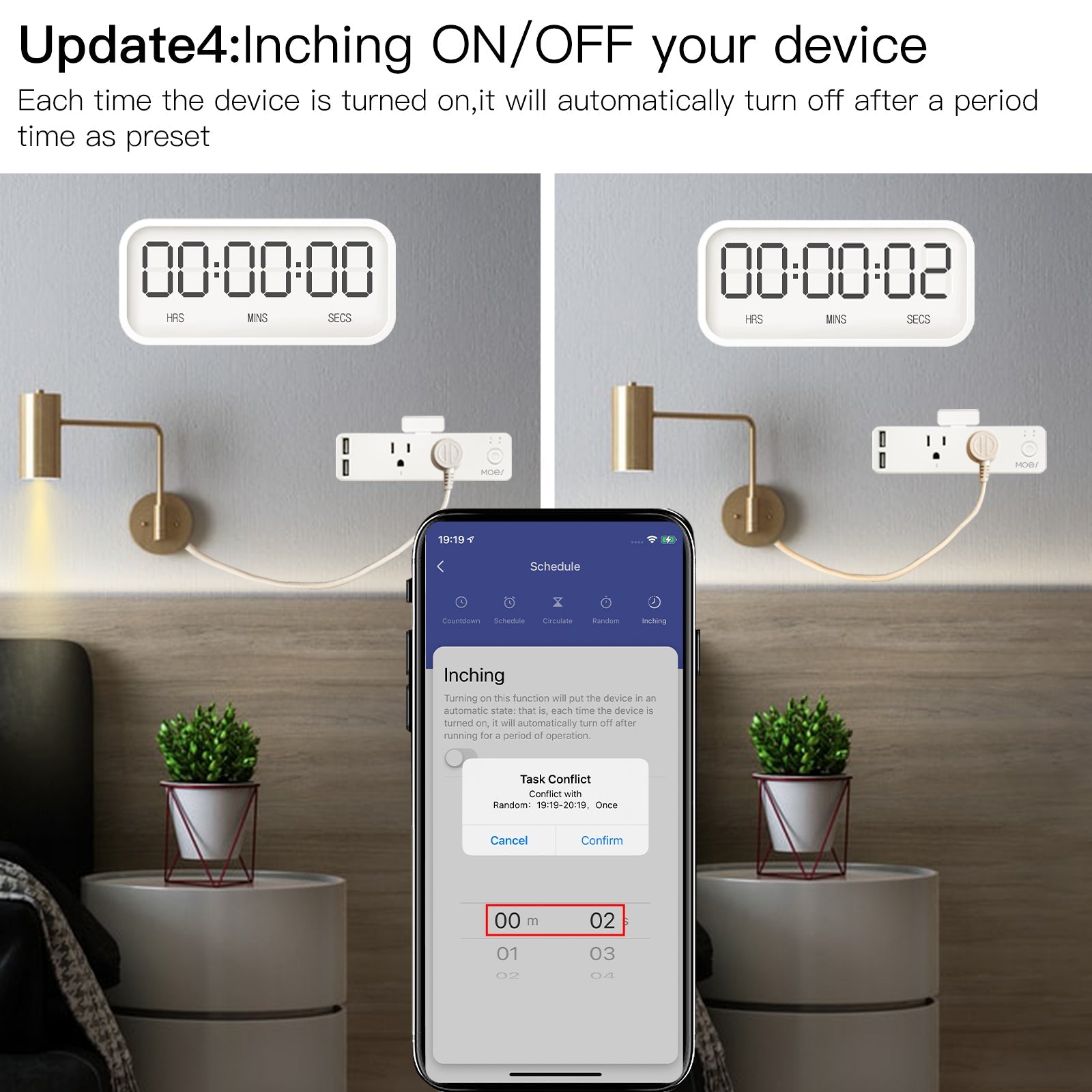 Wifi Smart US Outlet Extender Multi Plug Socket Outlet Shelf With Relay Status, Light Mode Adjustable、mySite、fannypackpong