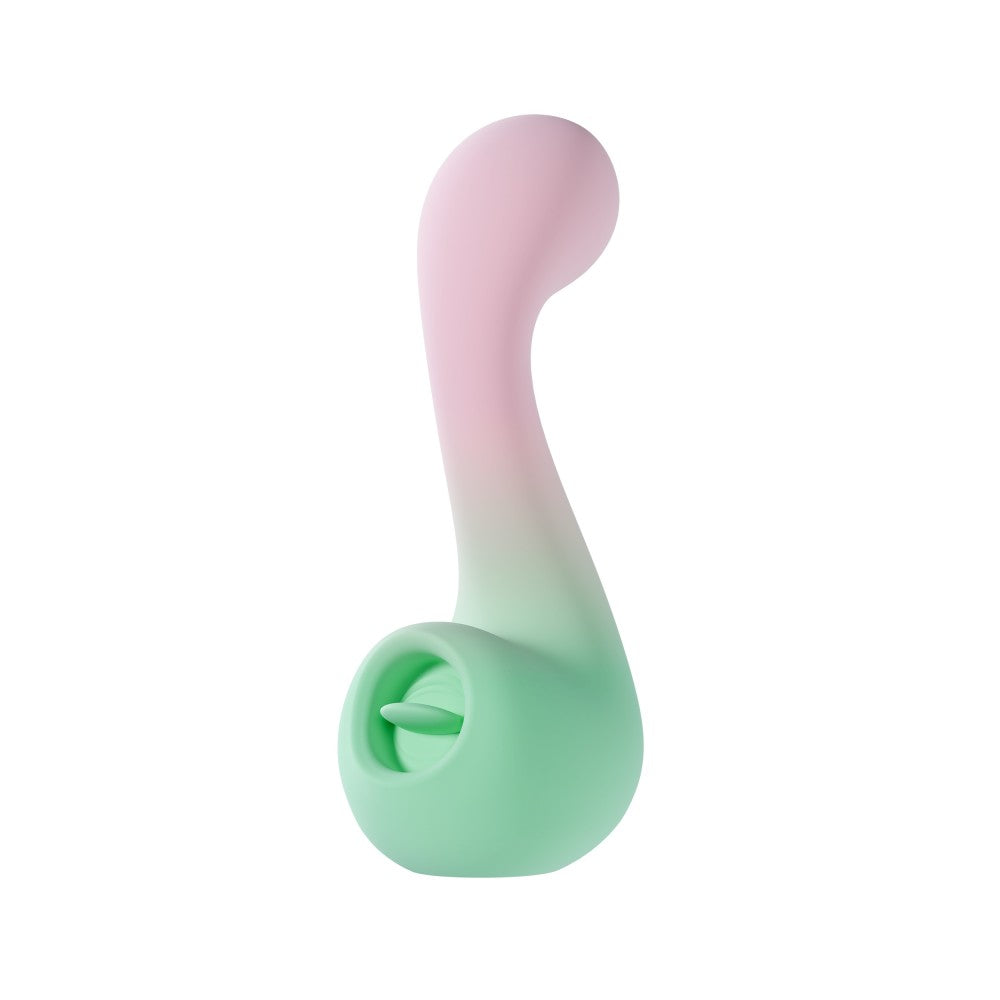 Play With Me | Melody Silicone Dual Vibrator With G-Spot Precision & Tongue-Fluttering Clitoral Stimulation - Pink、mySite、bottomscart