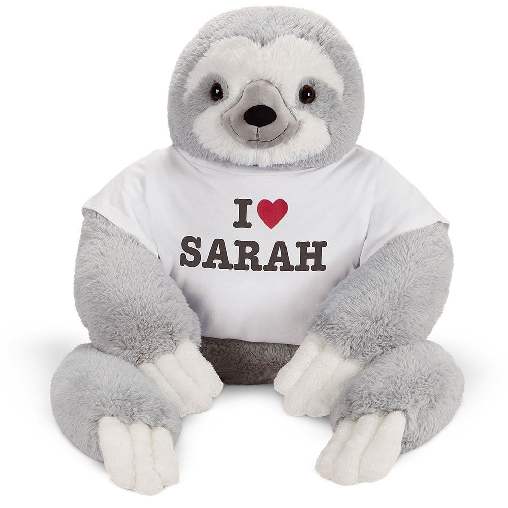 3 1/2 Ft. Gentle Giant I Heart You T-Shirt Sloth、mySite、g9winljtr