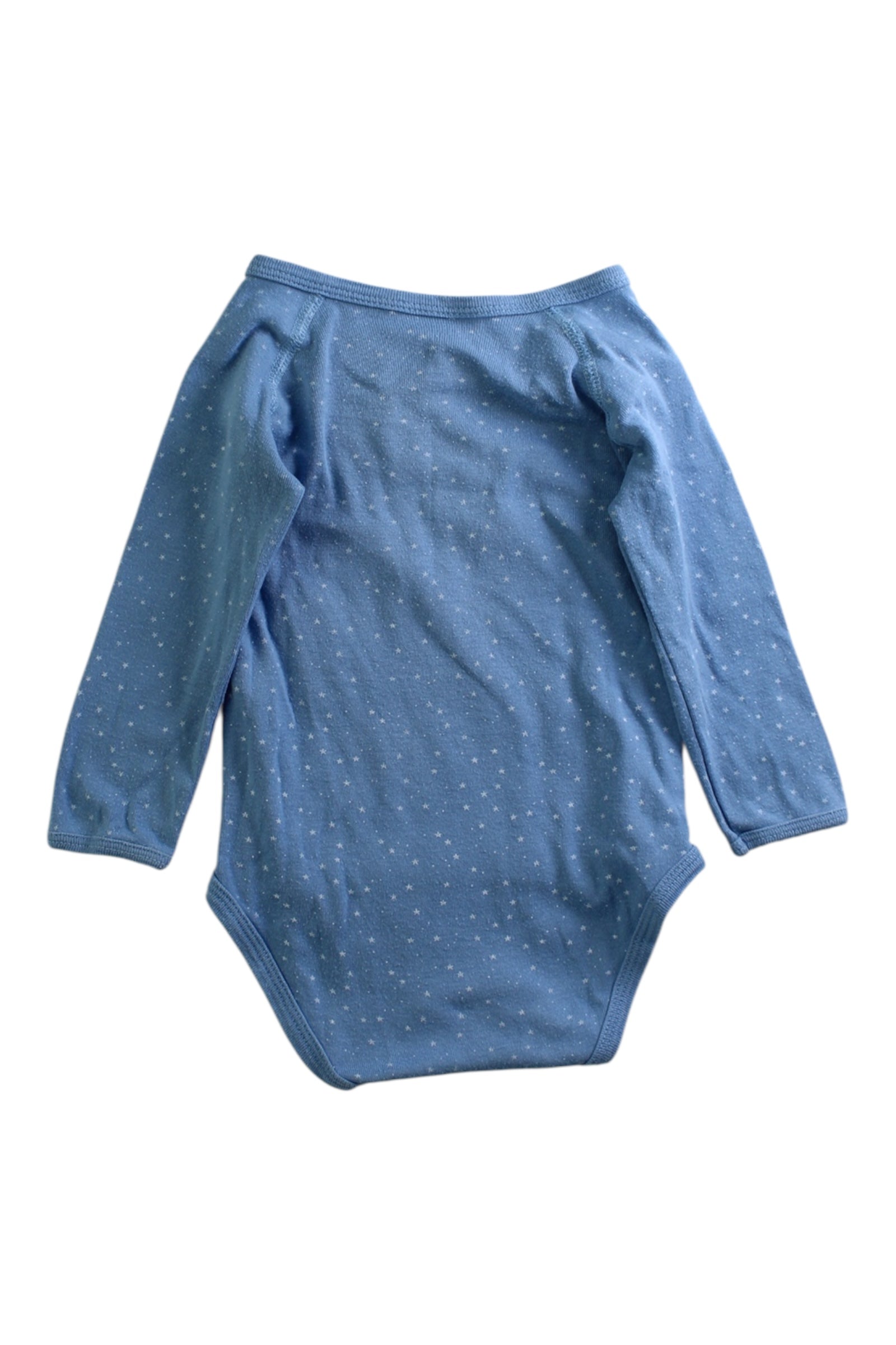 Petit Bateau Organic Cotton Long Sleeve Bodysuit 6-12M、mySite、g9winljtr
