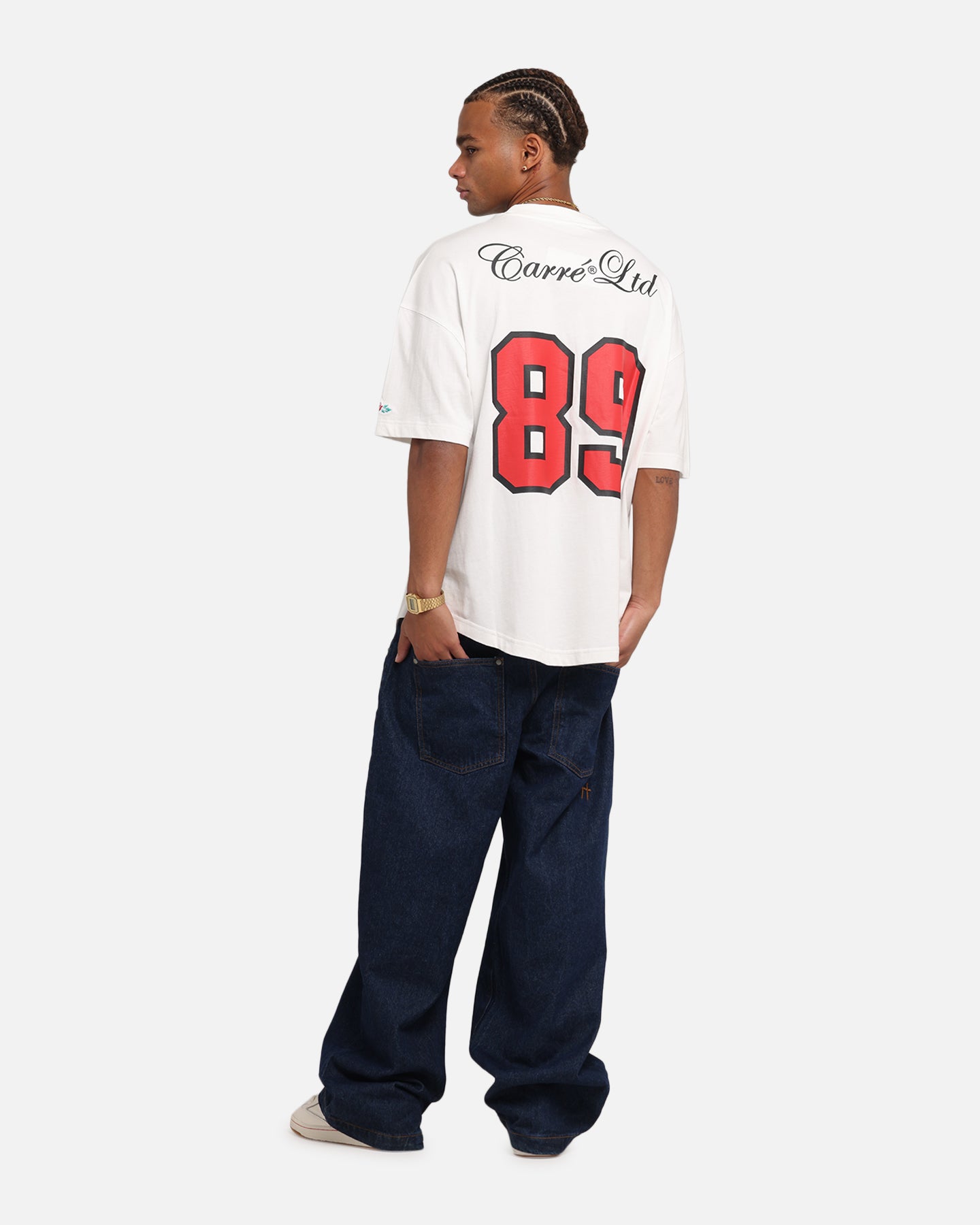 Carre Hitta Grid Iron T-Shirt Off White/Red、mySite、zt4zffjzw