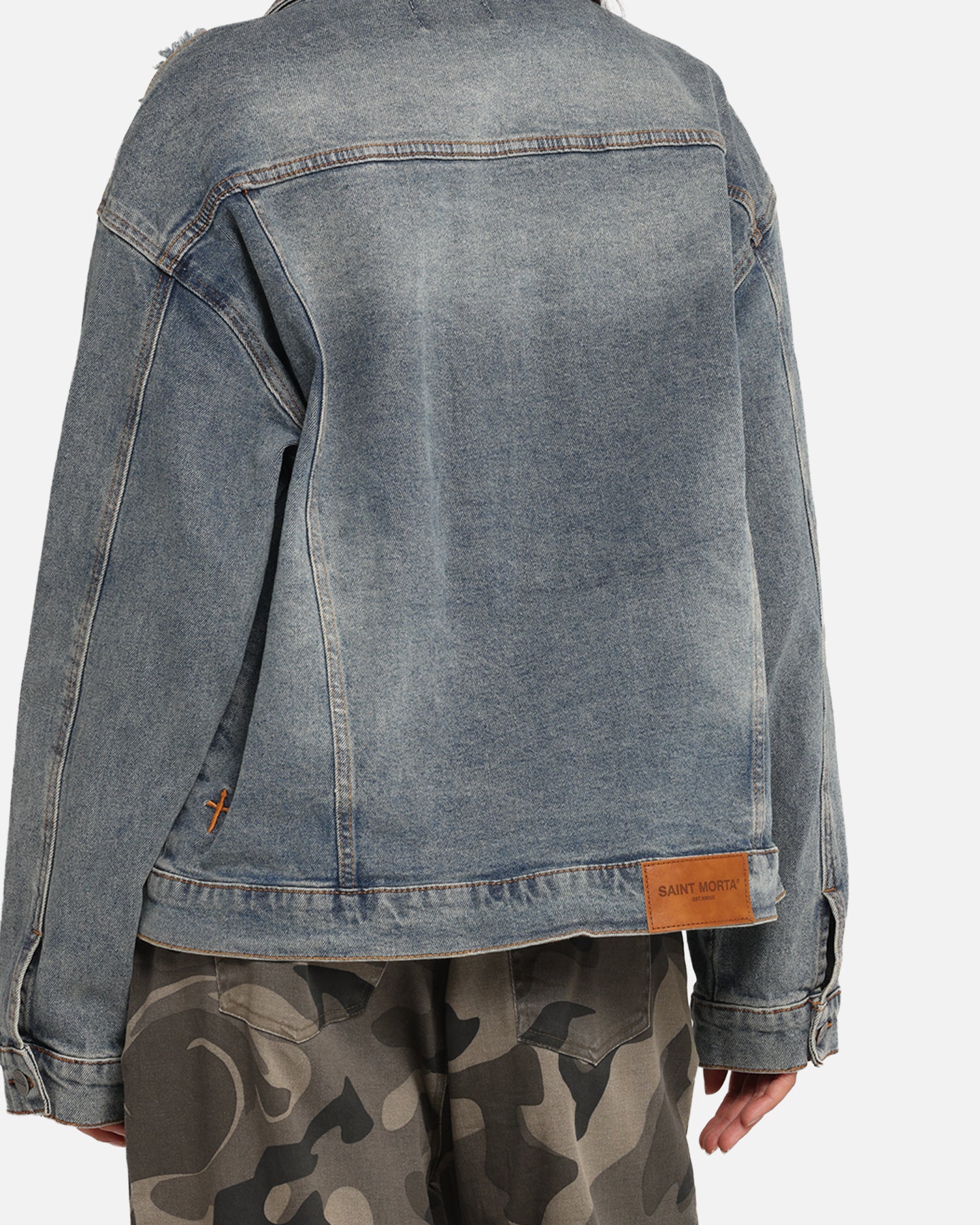 Saint Morta Trucker Denim Jacket Dirty Denim、mySite、zt4zffjzw