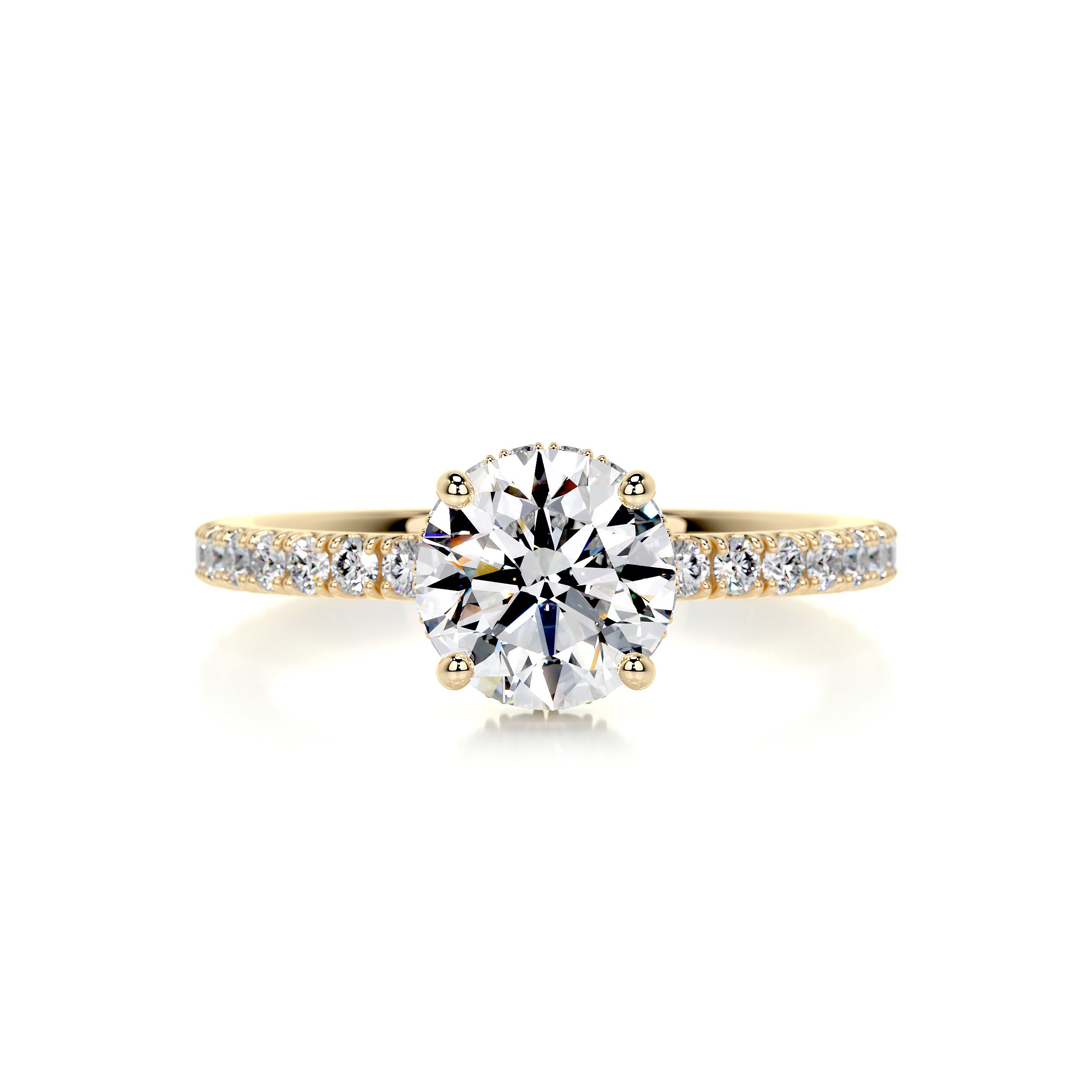 Vivienne Diamond Engagement Ring -18K Yellow Gold、mySite、hinf8tx79