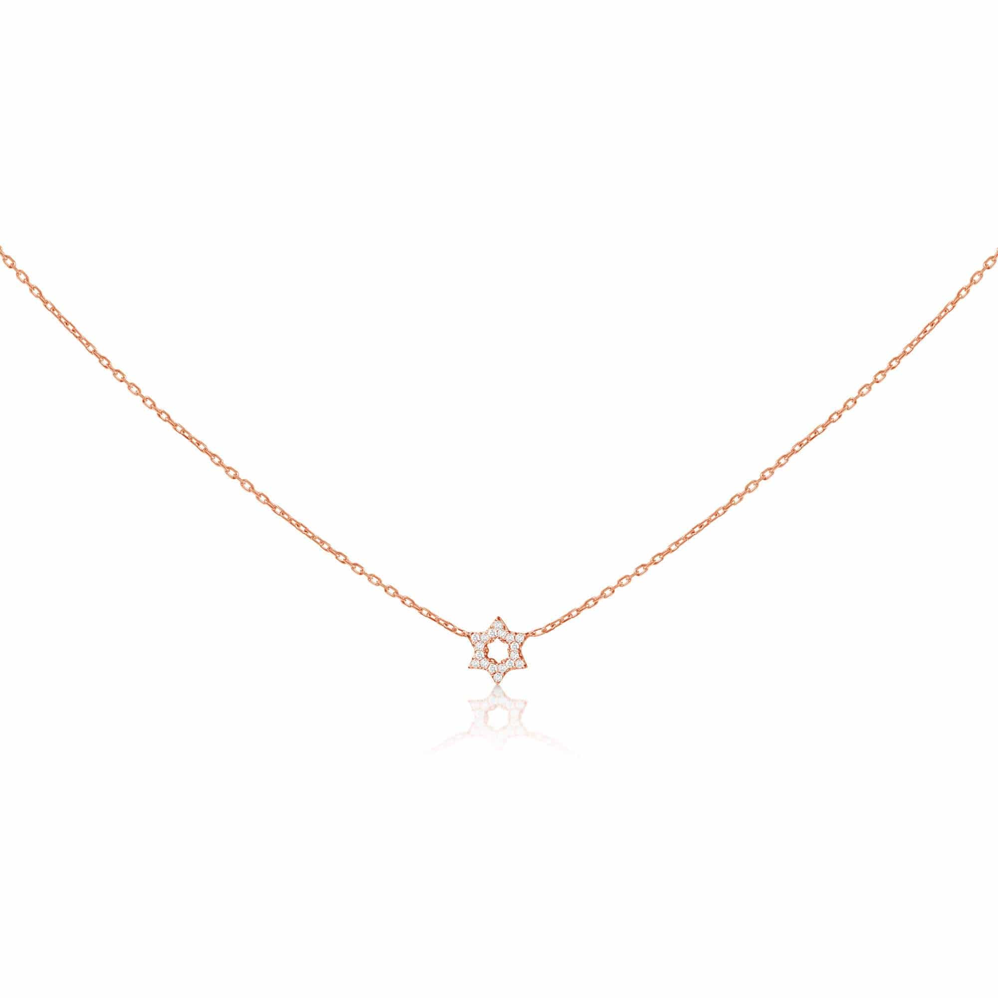 Diamond Pendant with Jewish Star of David - 14k Yellow, White or Rose Gold、mySite、topwebapps