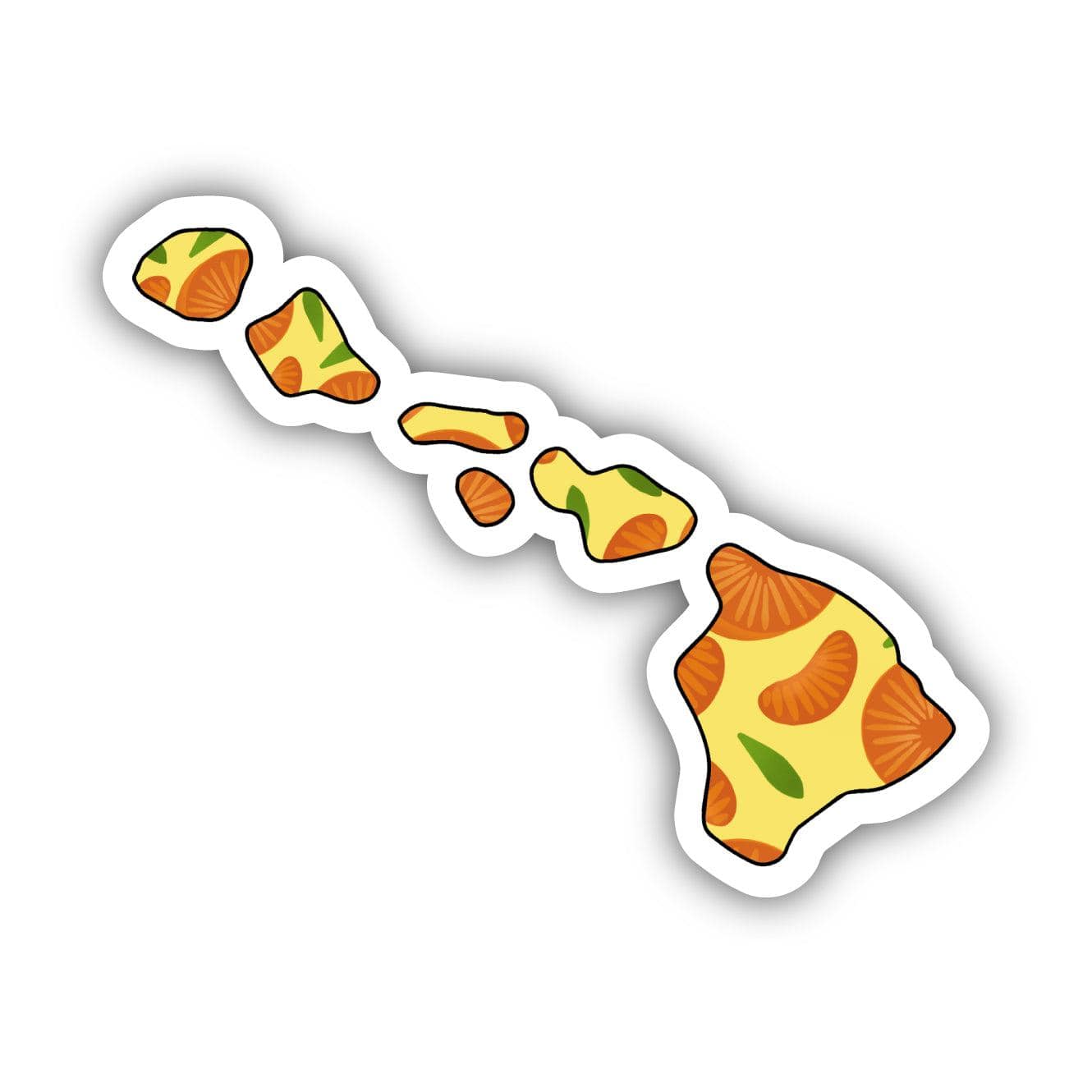  Hawaii Orange & Yellow Fruit Sticker、mySite、ghnorth