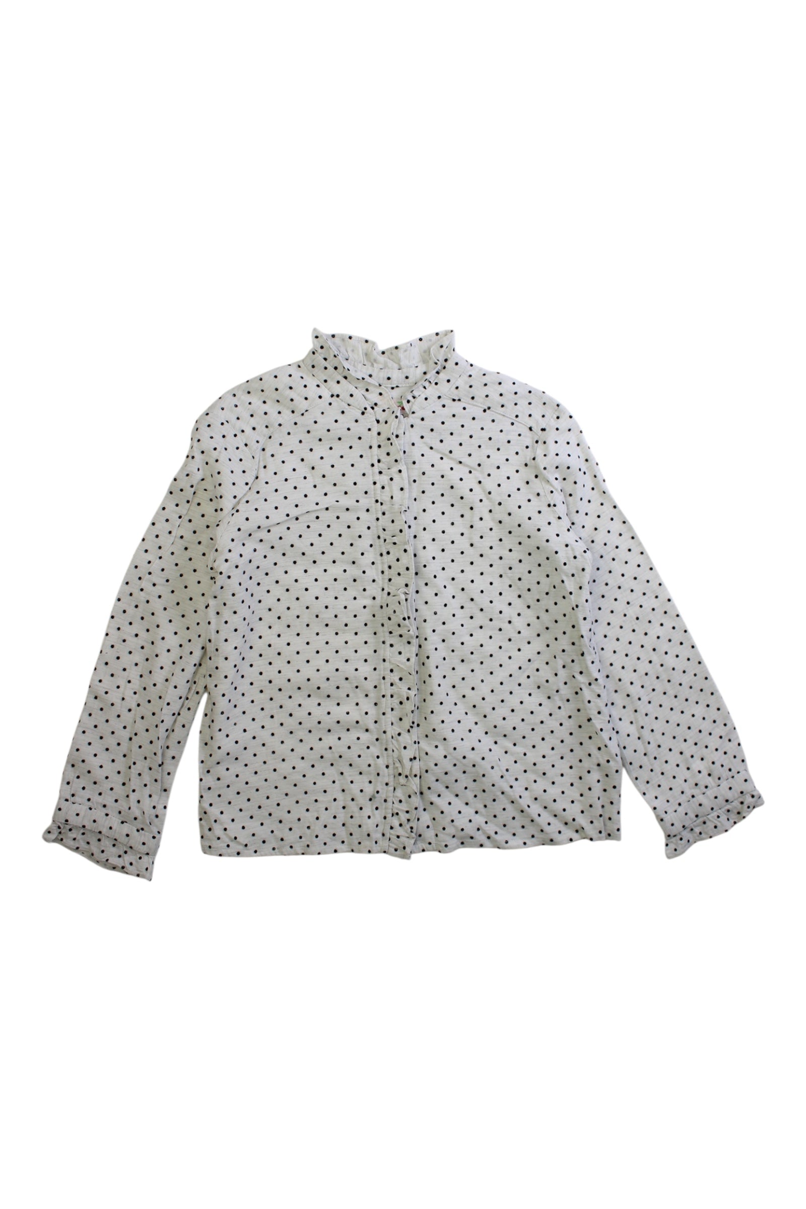 Bonpoint Polka Dot Long Sleeve Shirt 6T、mySite、g9winljtr