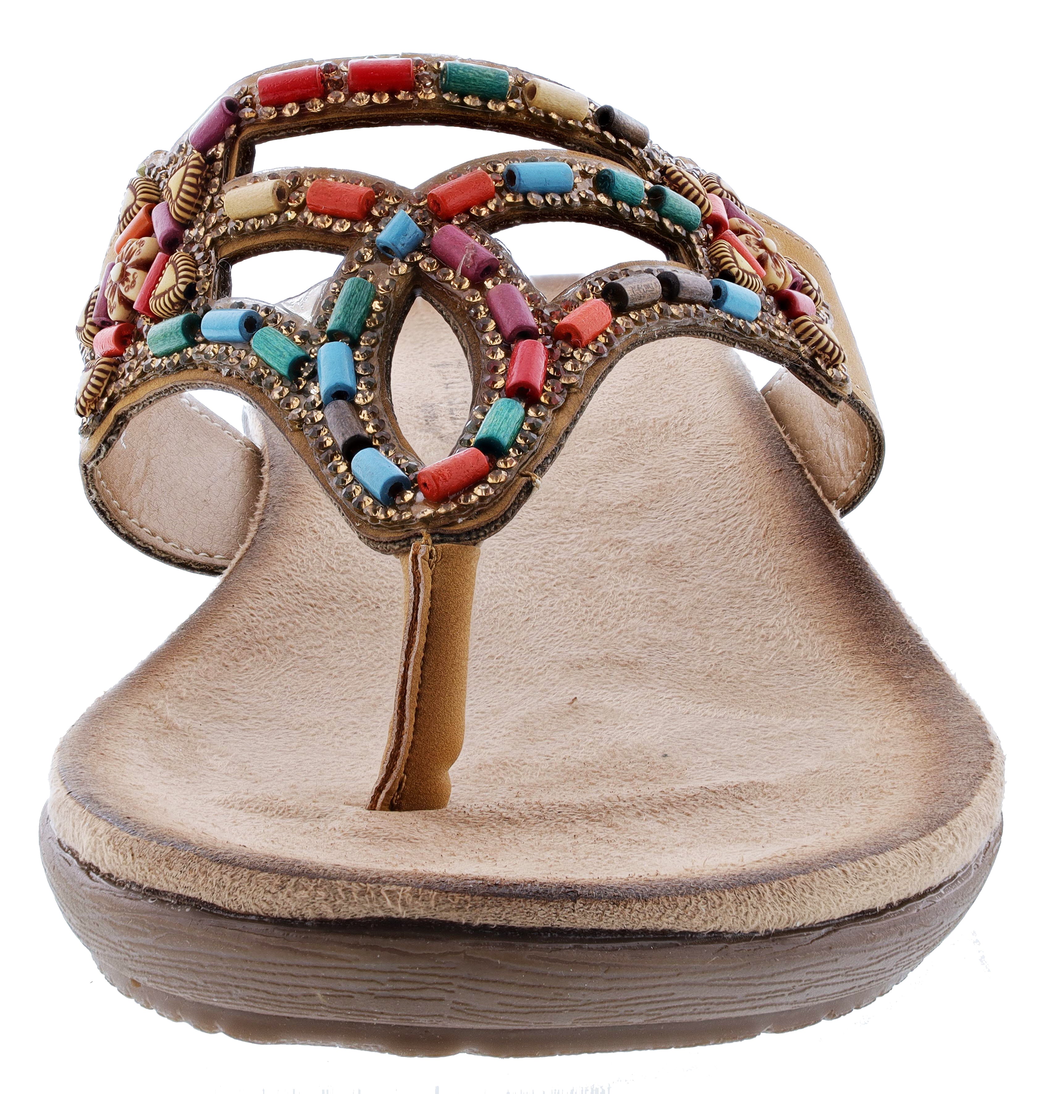 Patrizia Women's Vizzan Embroidered Thong sandals、mySite、dreamappss