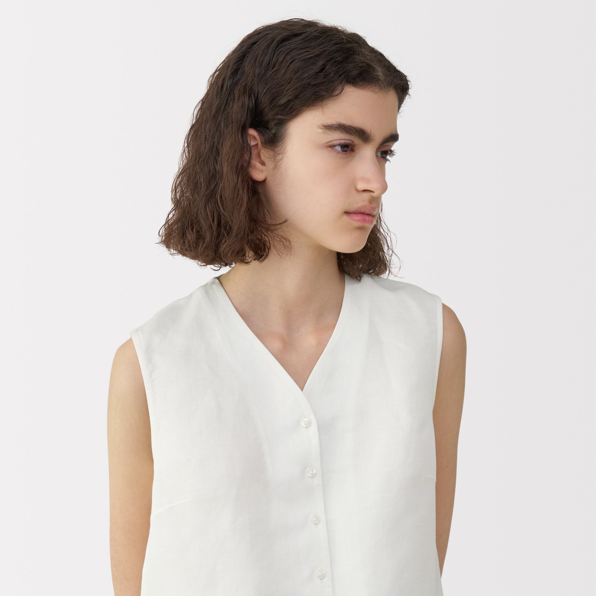  Labo Women's Linen Silk Sleeveless Shirt、mySite、sugarbowlscore