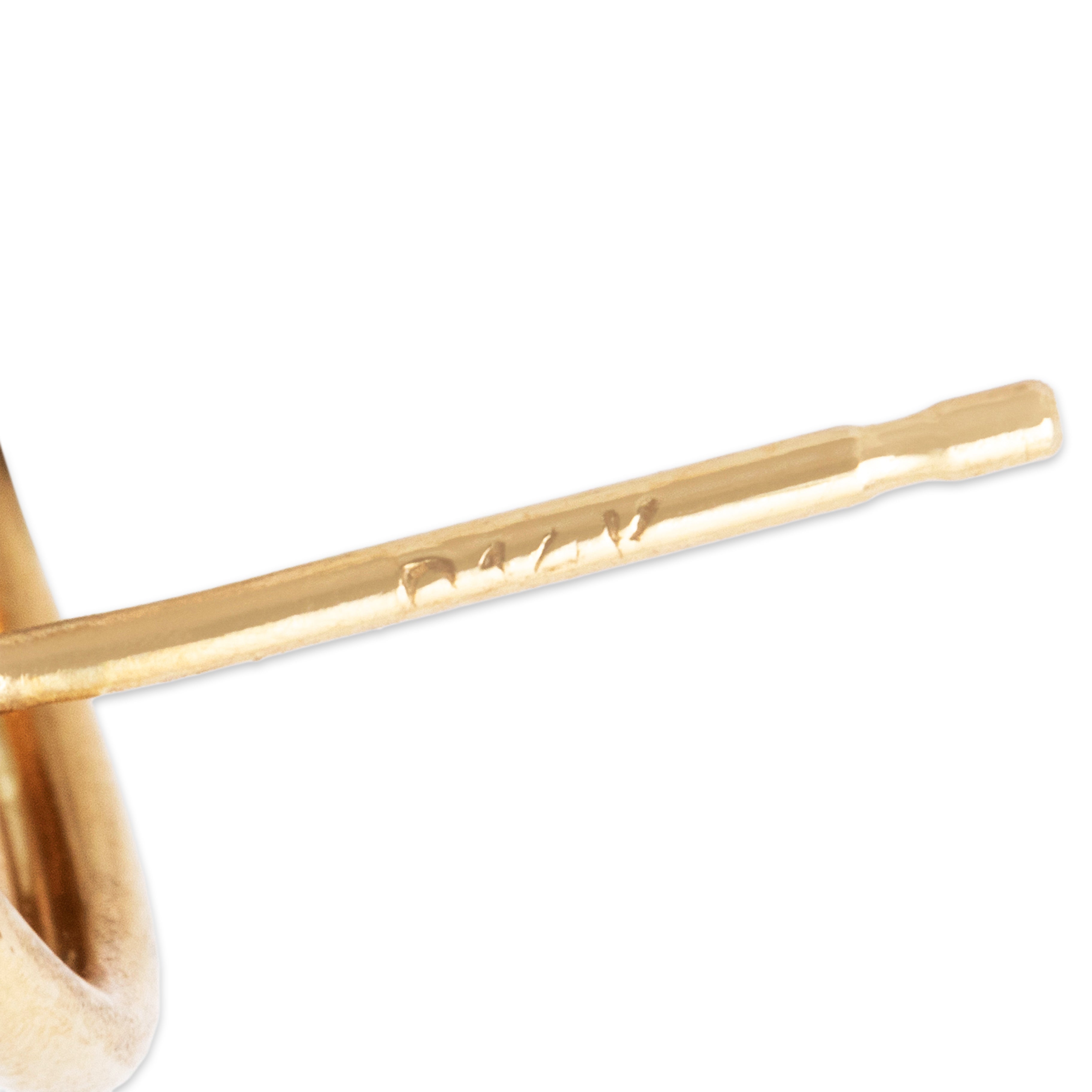 Vintage Statement 14k Yellow Gold Swirling Circles Stud Earrings、mySite、hinf8tx79