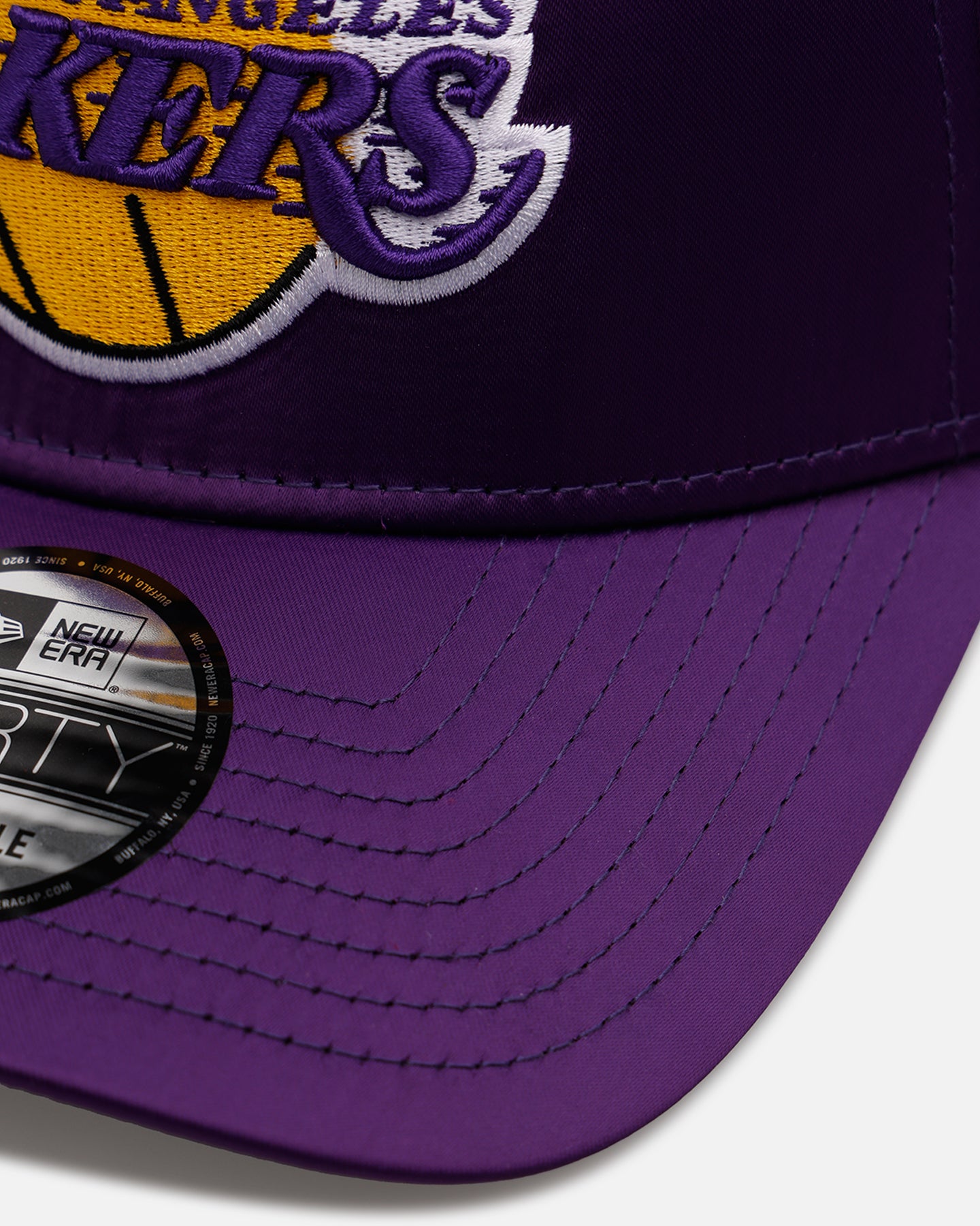 New Era Los Angeles Lakers 'Team Color Satin' 9FORTY A-Frame Snapback Official Team Color、mySite、zt4zffjzw