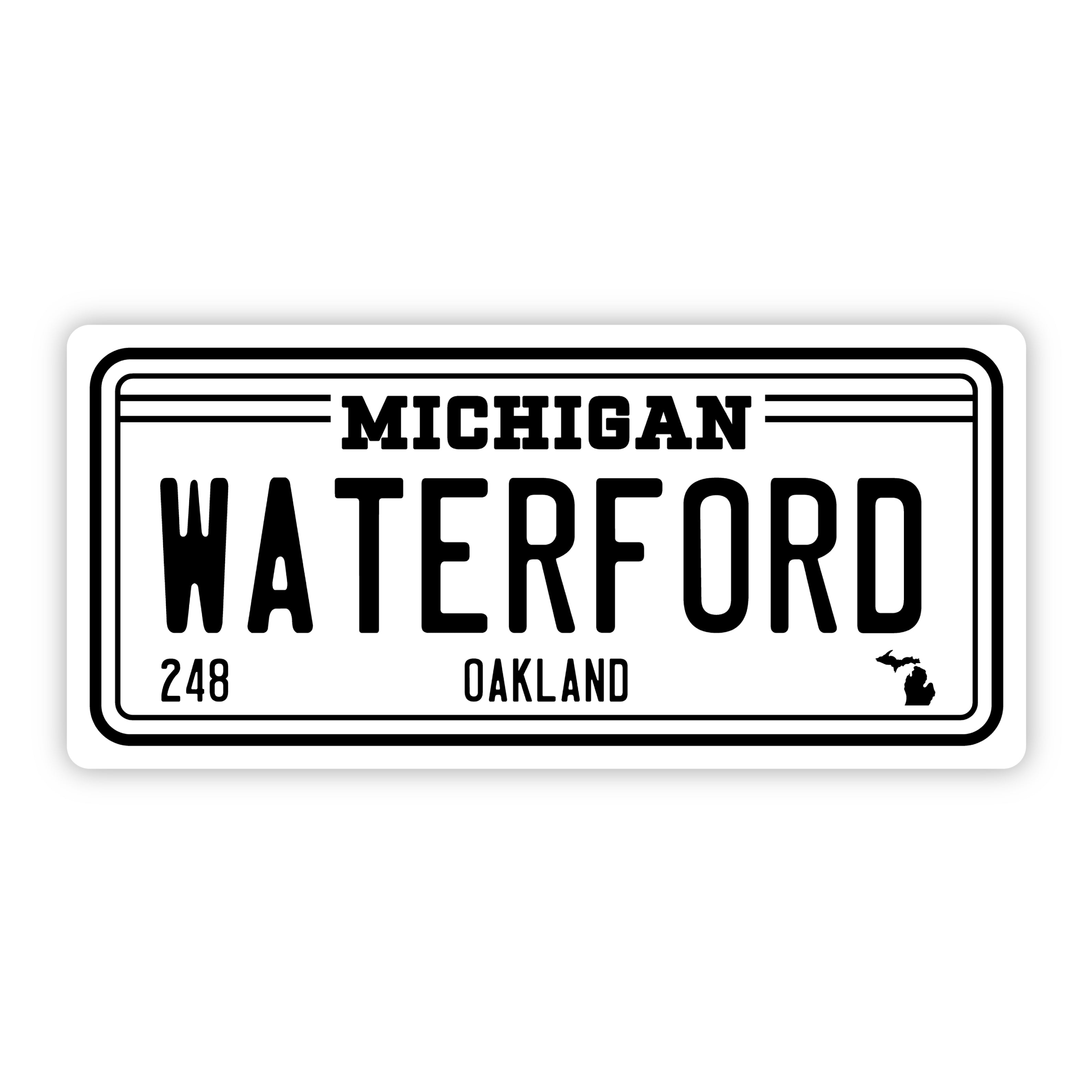  Waterford Michigan 248 Bumper Sticker (5 inch)、mySite、elrpsem3k