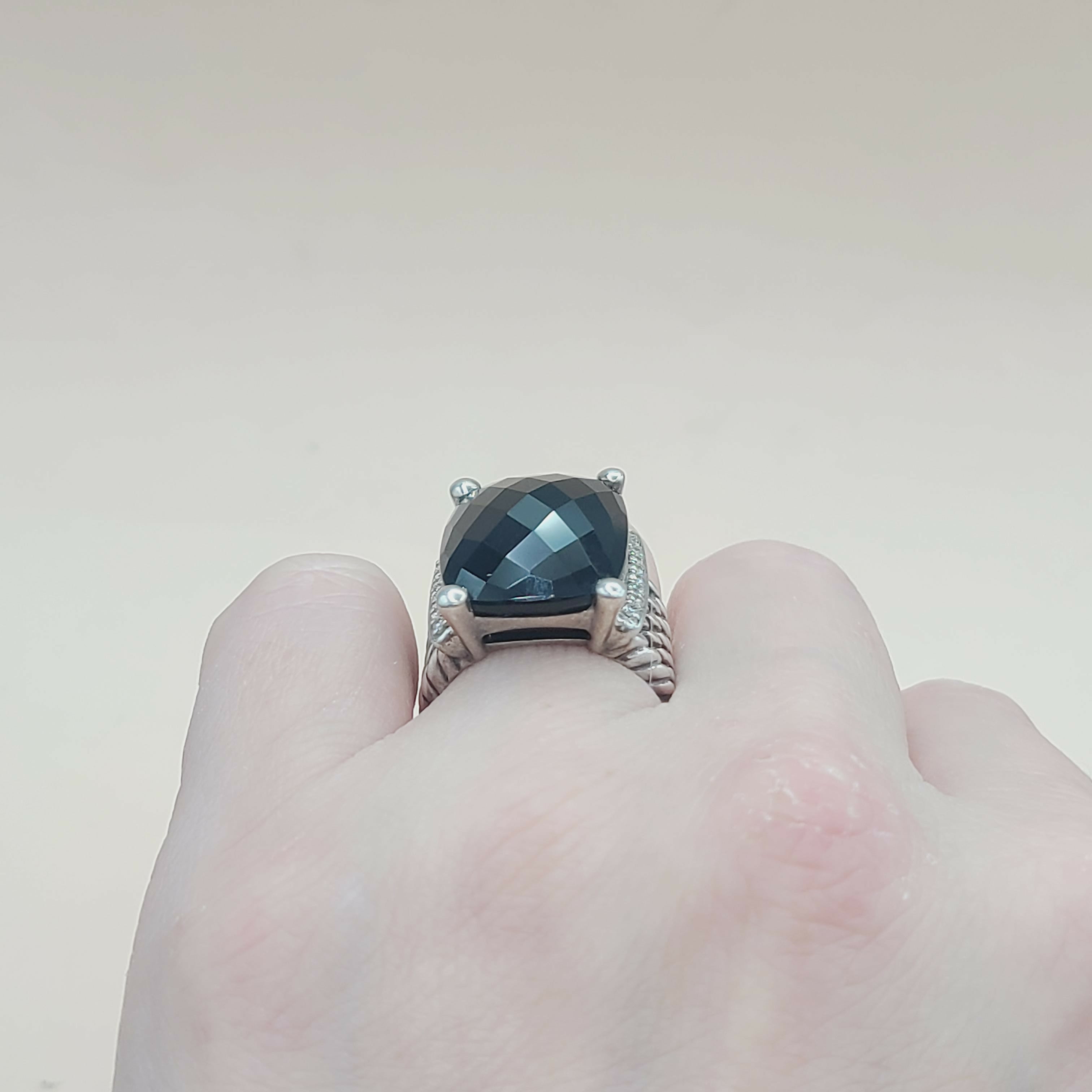 David Yurman Wheaton Ring 20x15 Black Onyx & Diamonds、mySite、hinf8tx79