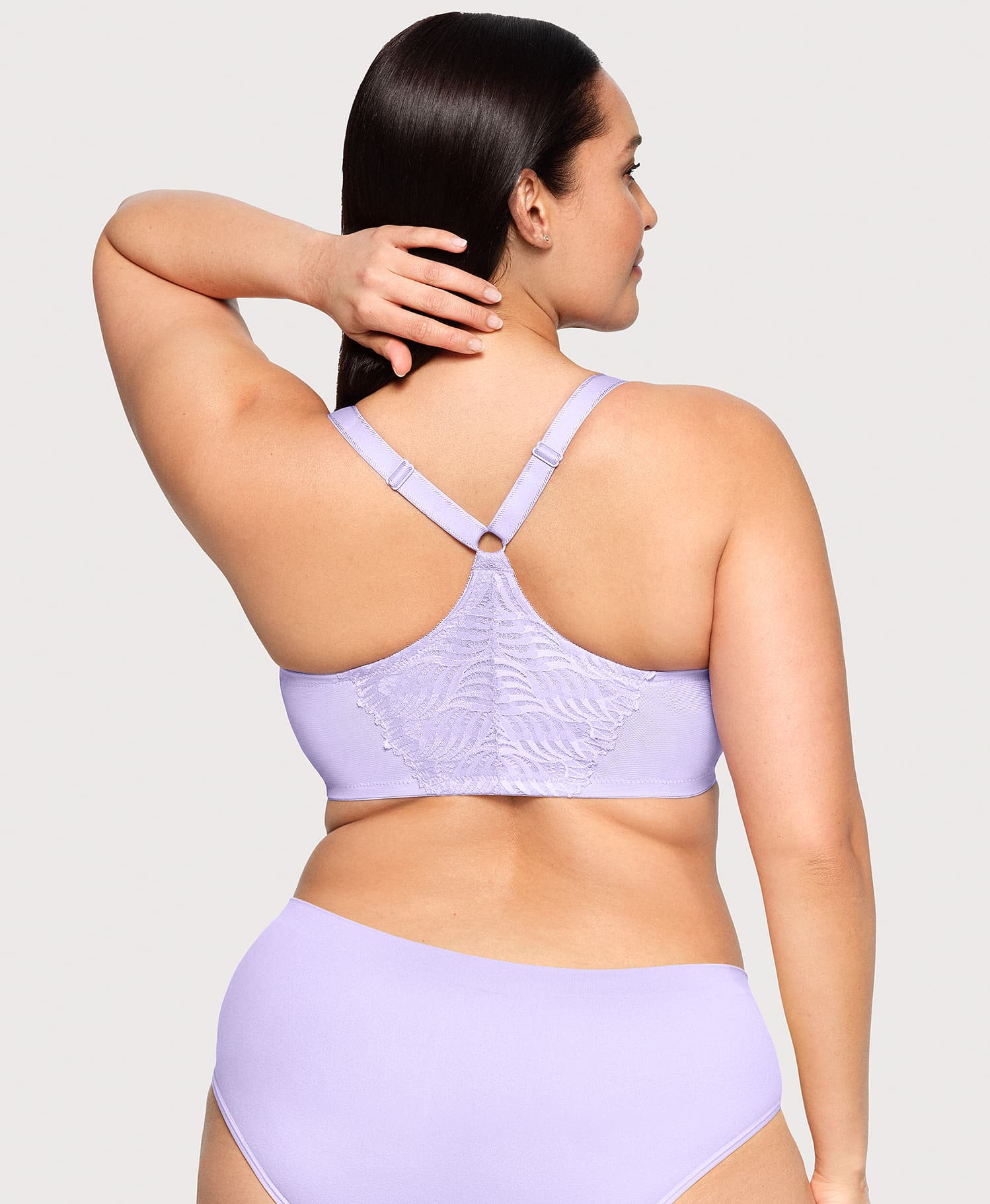  Front-Closure T-Back WonderWire Bra Soft Lilac、mySite、justintrudeaud