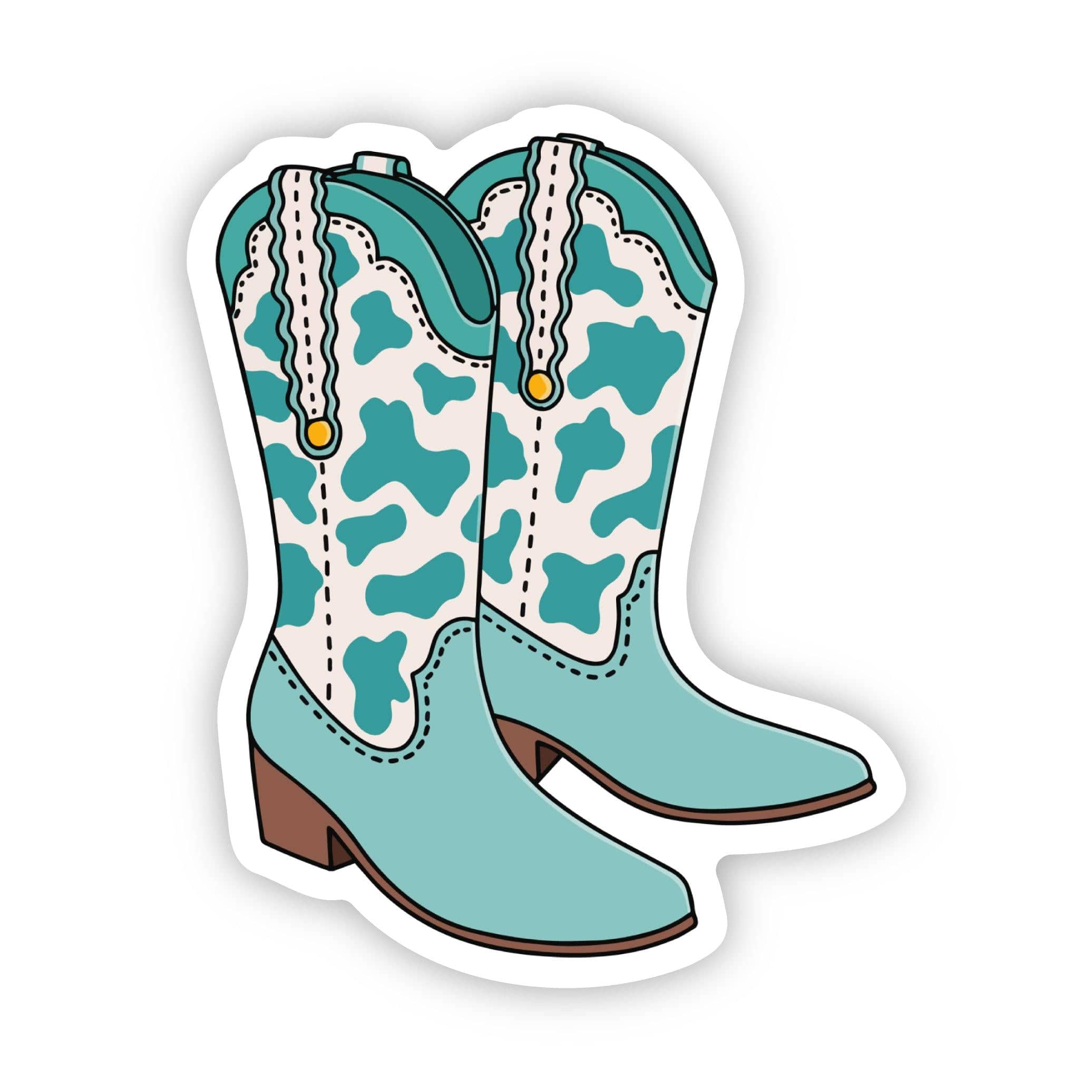  Teal Cowboy Boot Sticker、mySite、elrpsem3k