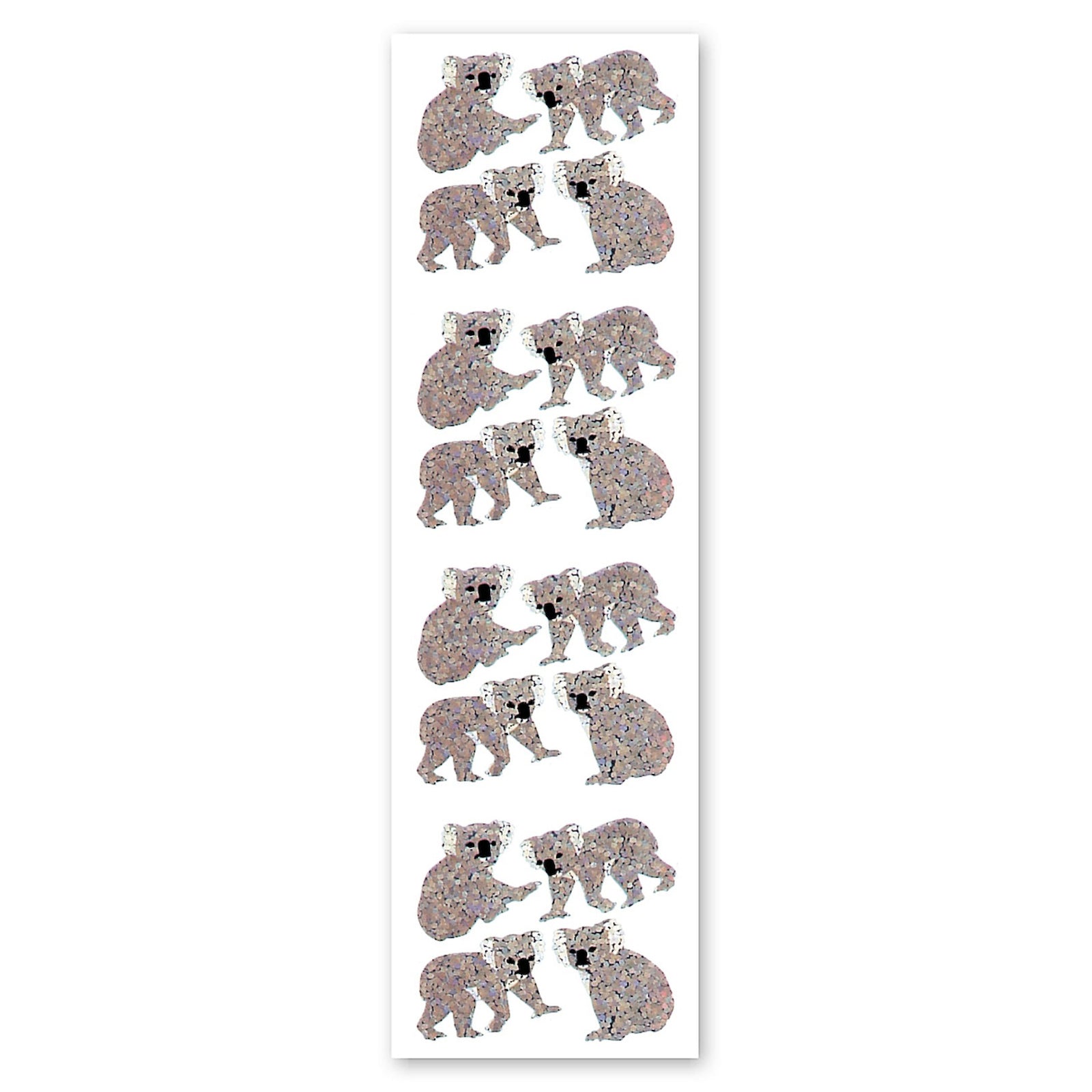  Koala Bears Sparkly Prismatic Stickers - Packaged、mySite、ghnorth